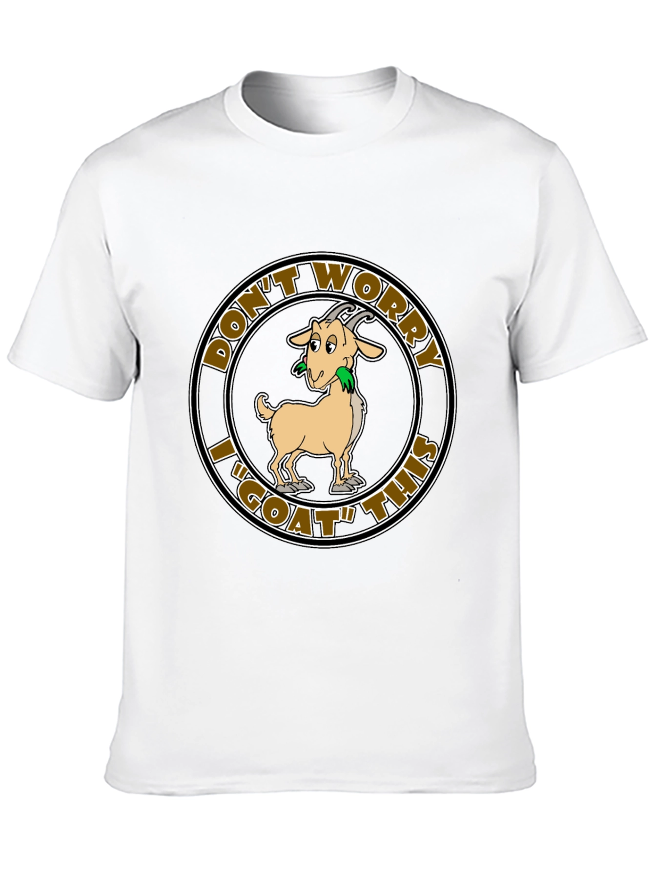 Black Don't Worry I "GOAT" This Funny T-Shirt view 10