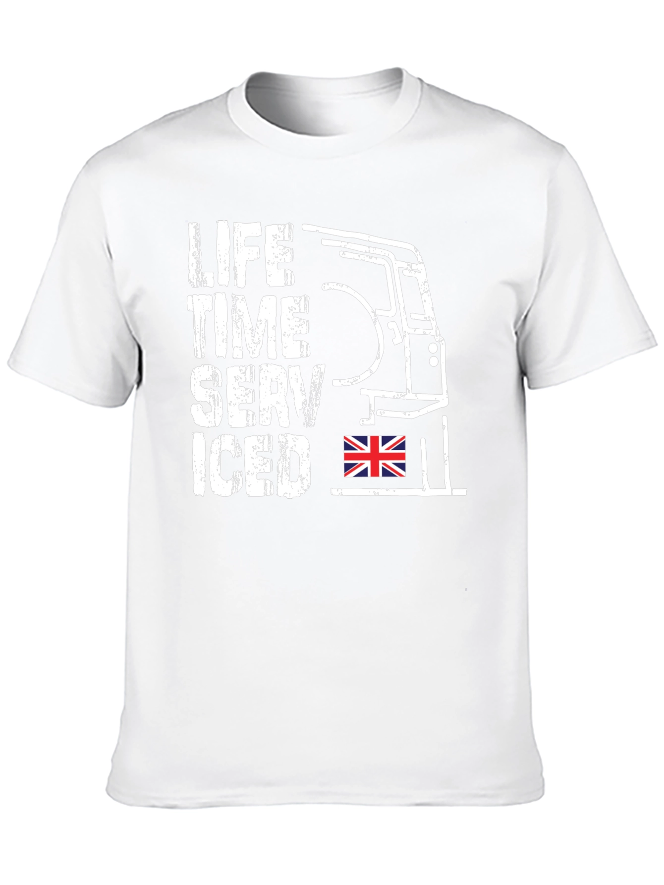 Black Life Time Serviced T-Shirt - Classic British Car Tee view 10