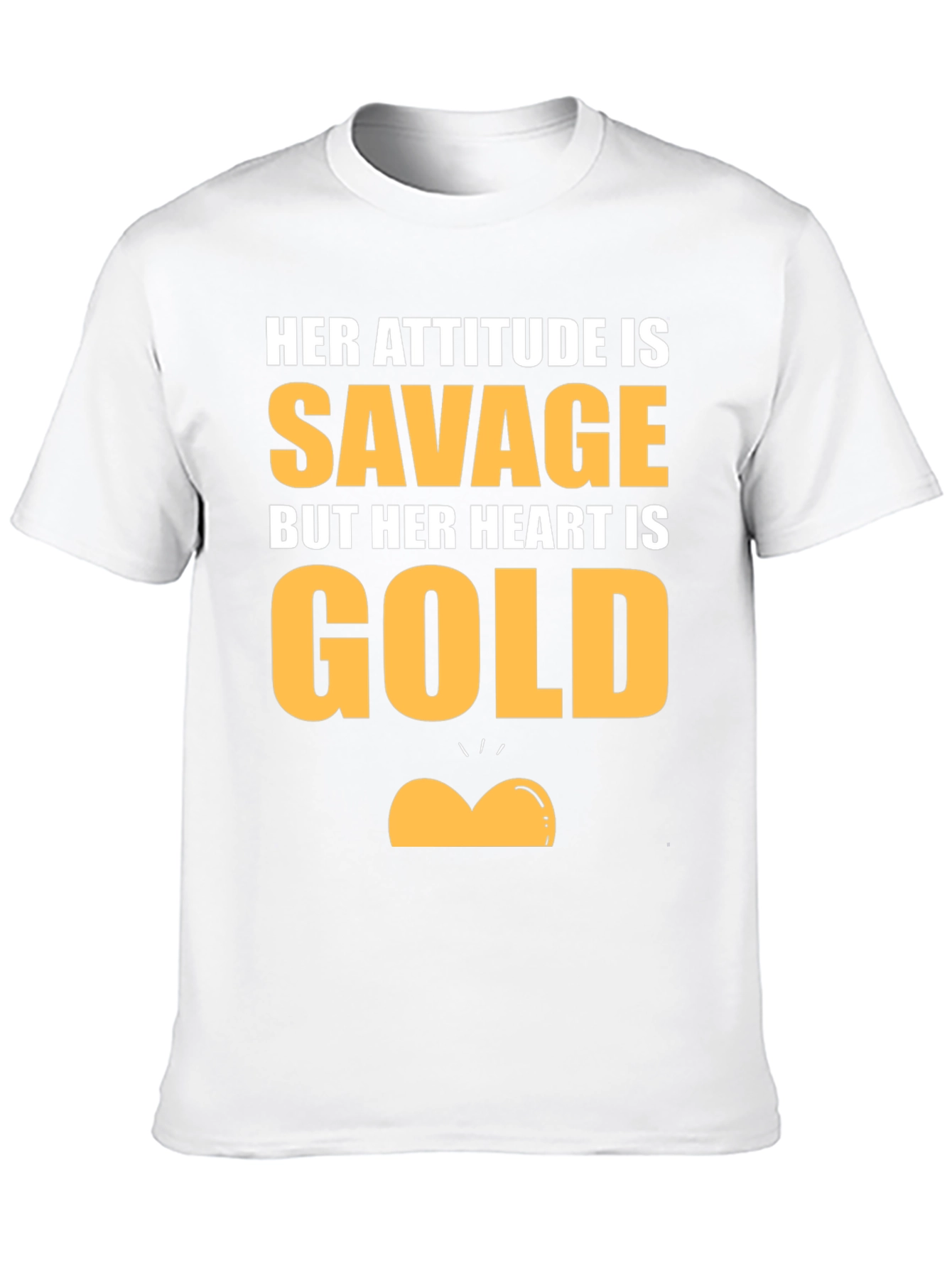 Black Savage Heart of Gold Graphic T-Shirt view 10