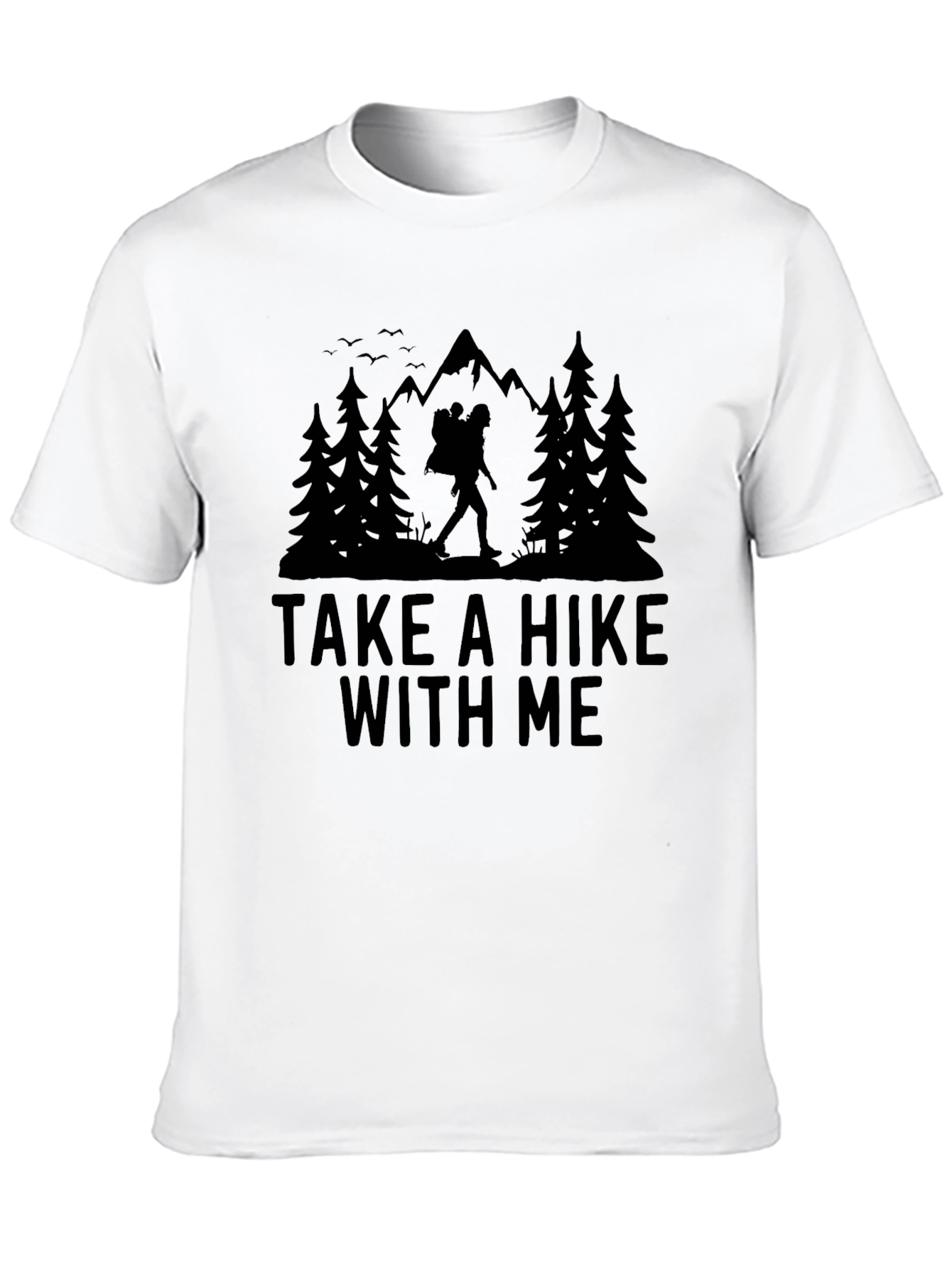 Black Take a Hike With Me Graphic Tee - Black view 10