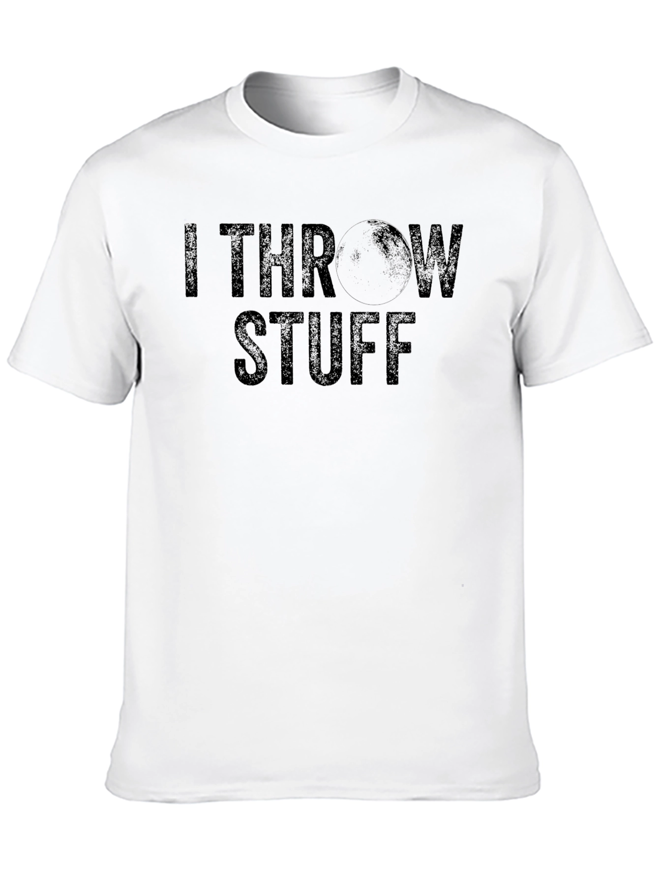 Black I Throw Stuff Graphic Tee - Novelty Shirt view 10