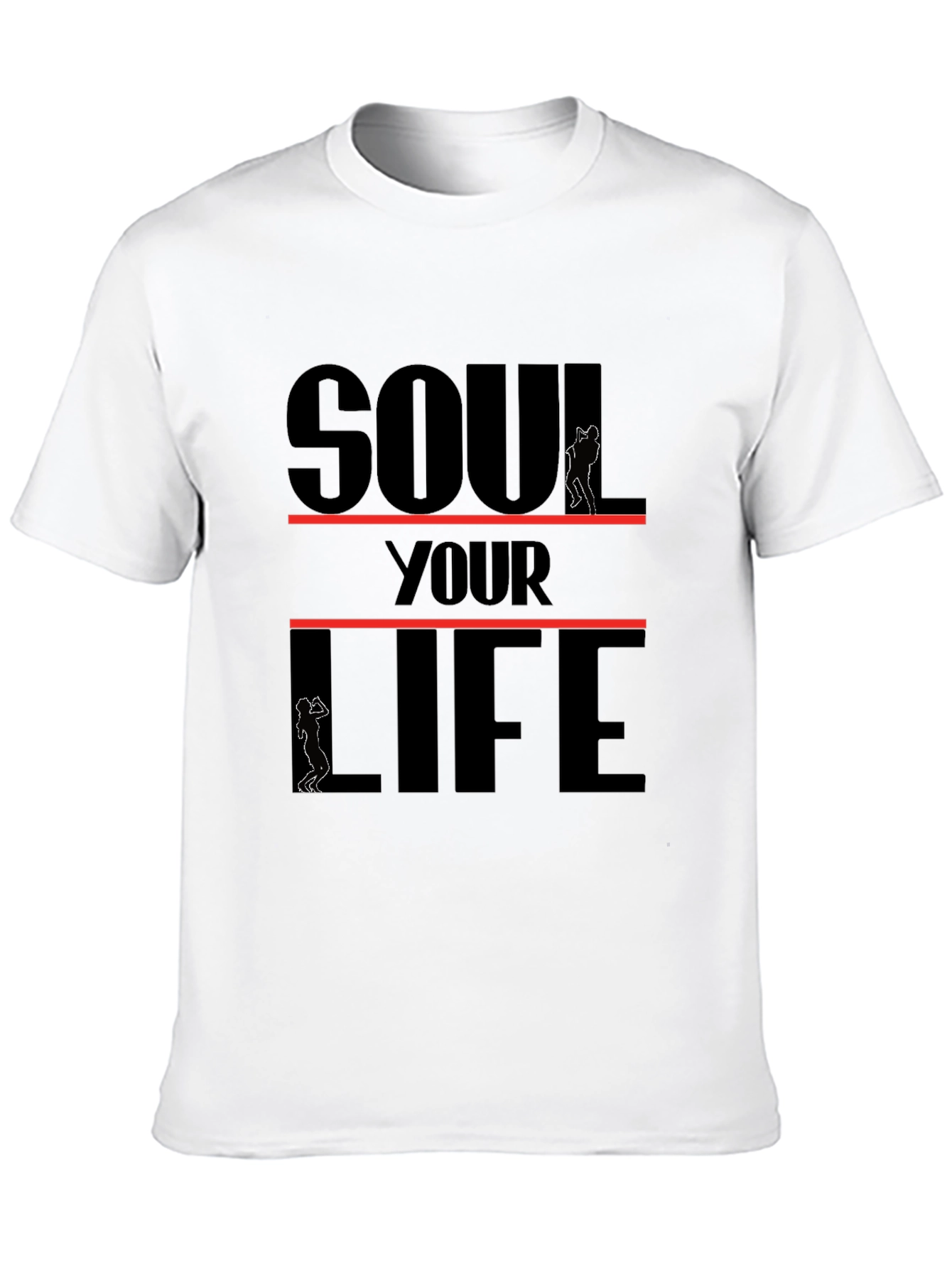 Black Soul Your Life Black Graphic Tee view 10