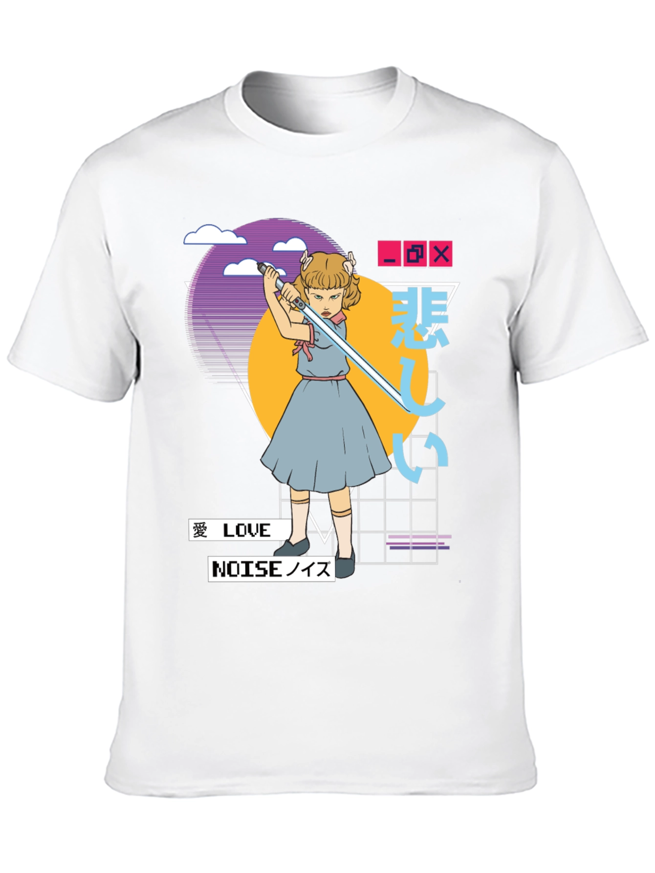 Black Synthwave Aesthetic T-Shirt - Edgy Vaporwave Tee view 10