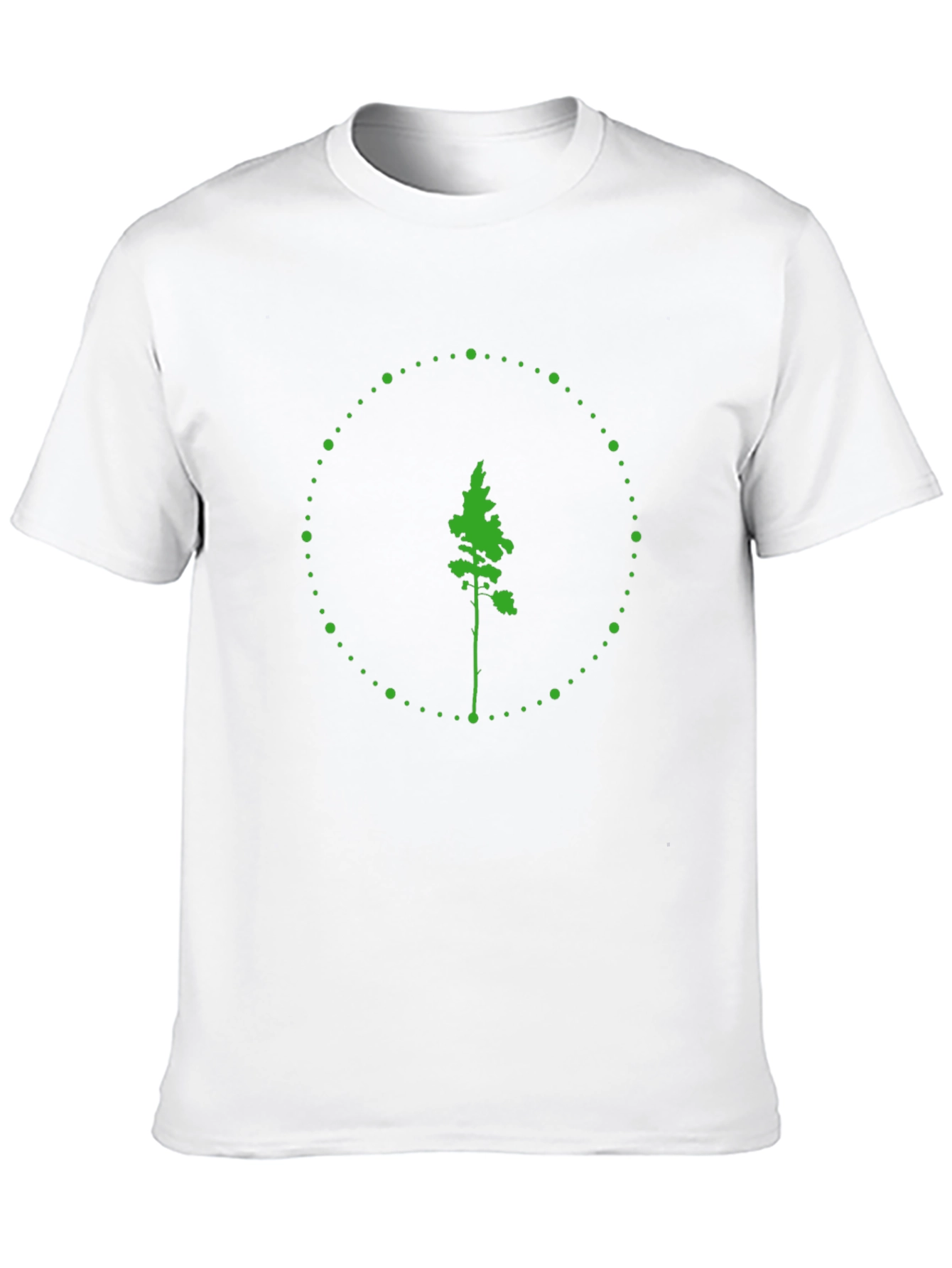 Black Nature Tree Graphic Tee - Black Cotton T-Shirt view 10