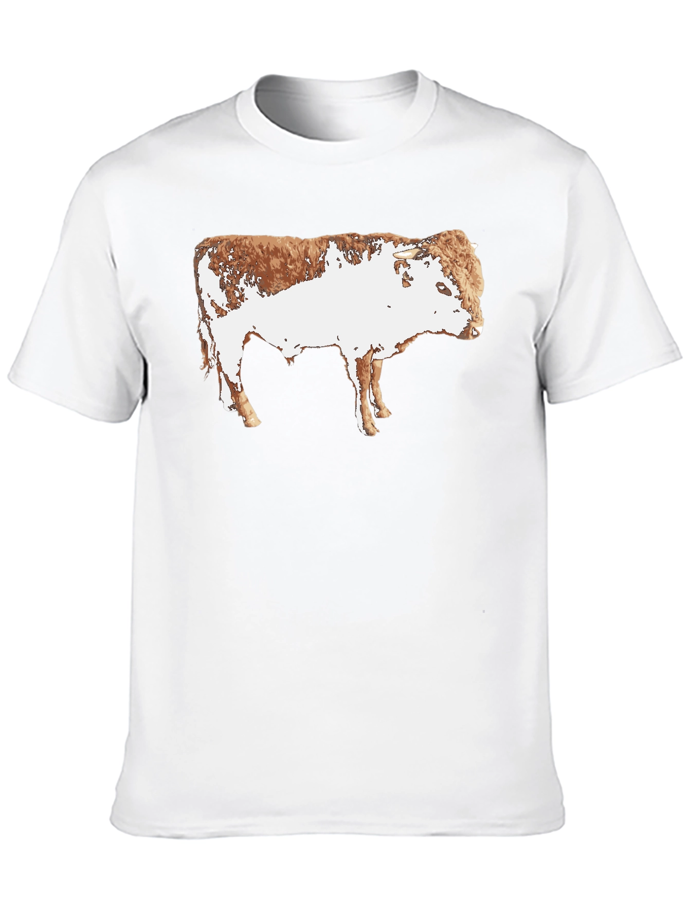 Black Cow Graphic Black T-Shirt - Animal Print Tee view 10