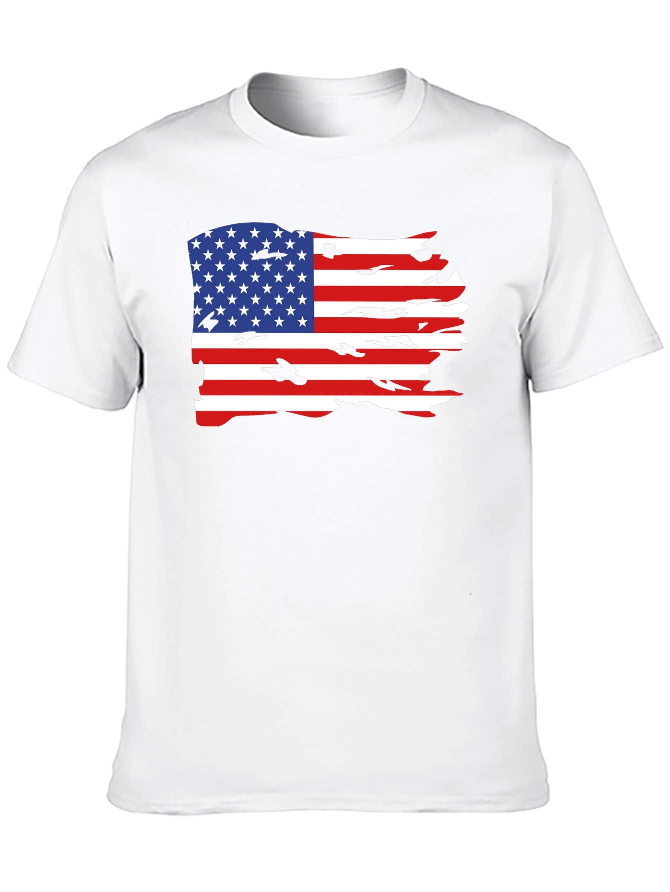 Black American Flag Graphic Tee view 10