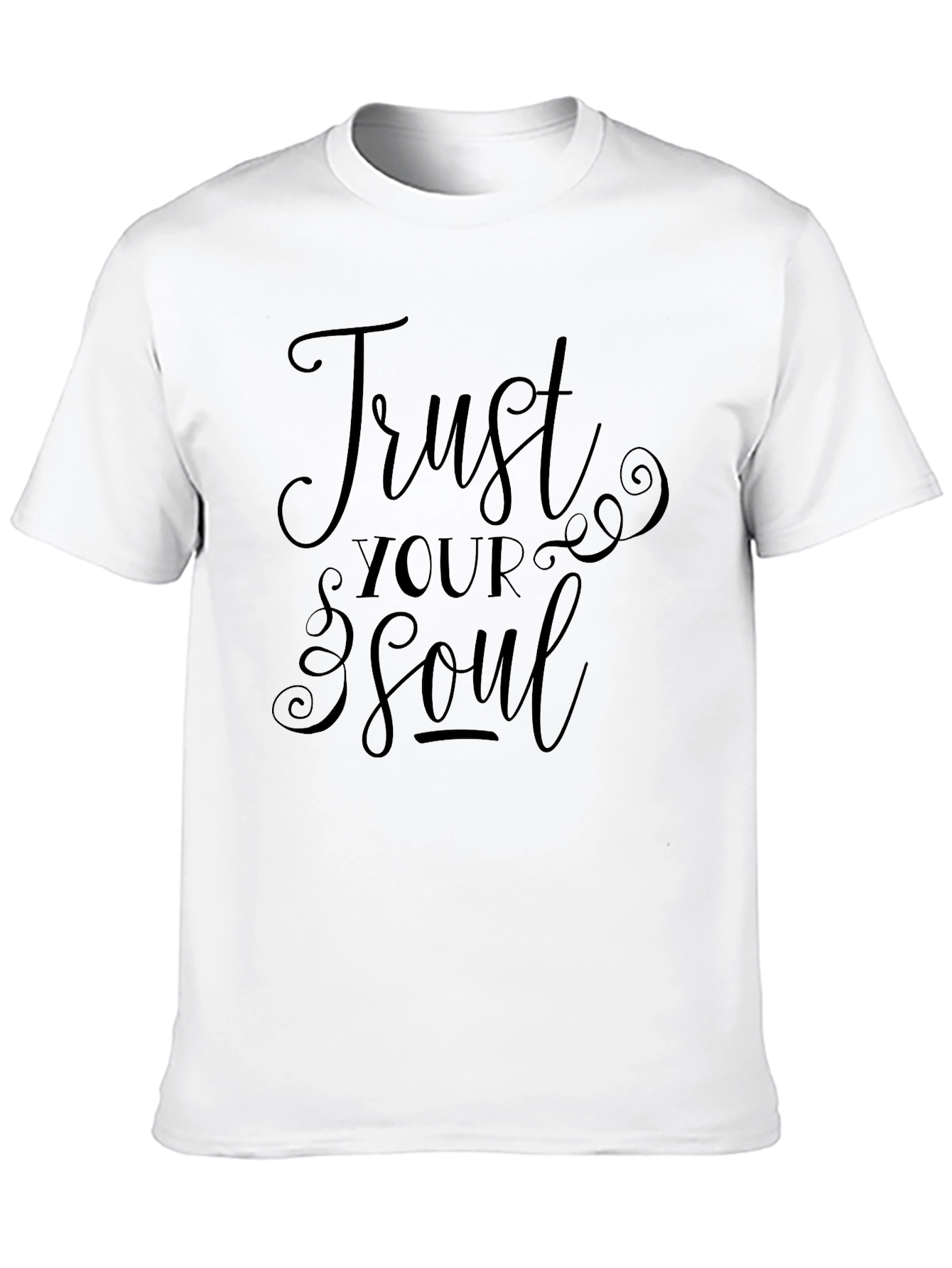 Black Trust Your Soul Black Graphic Tee view 10