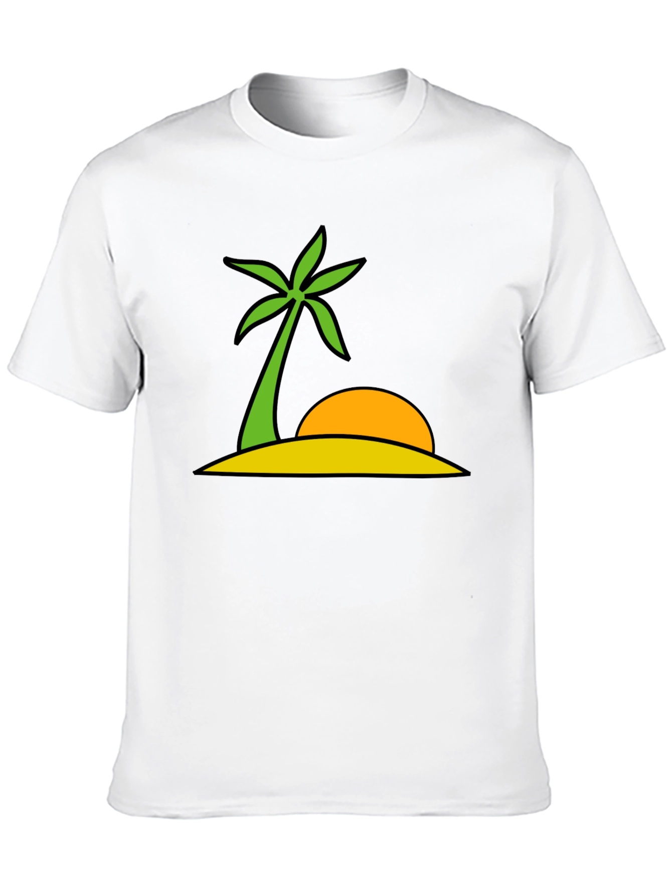 Black Tropical Island Graphic Tee - Summer Vibes view 10