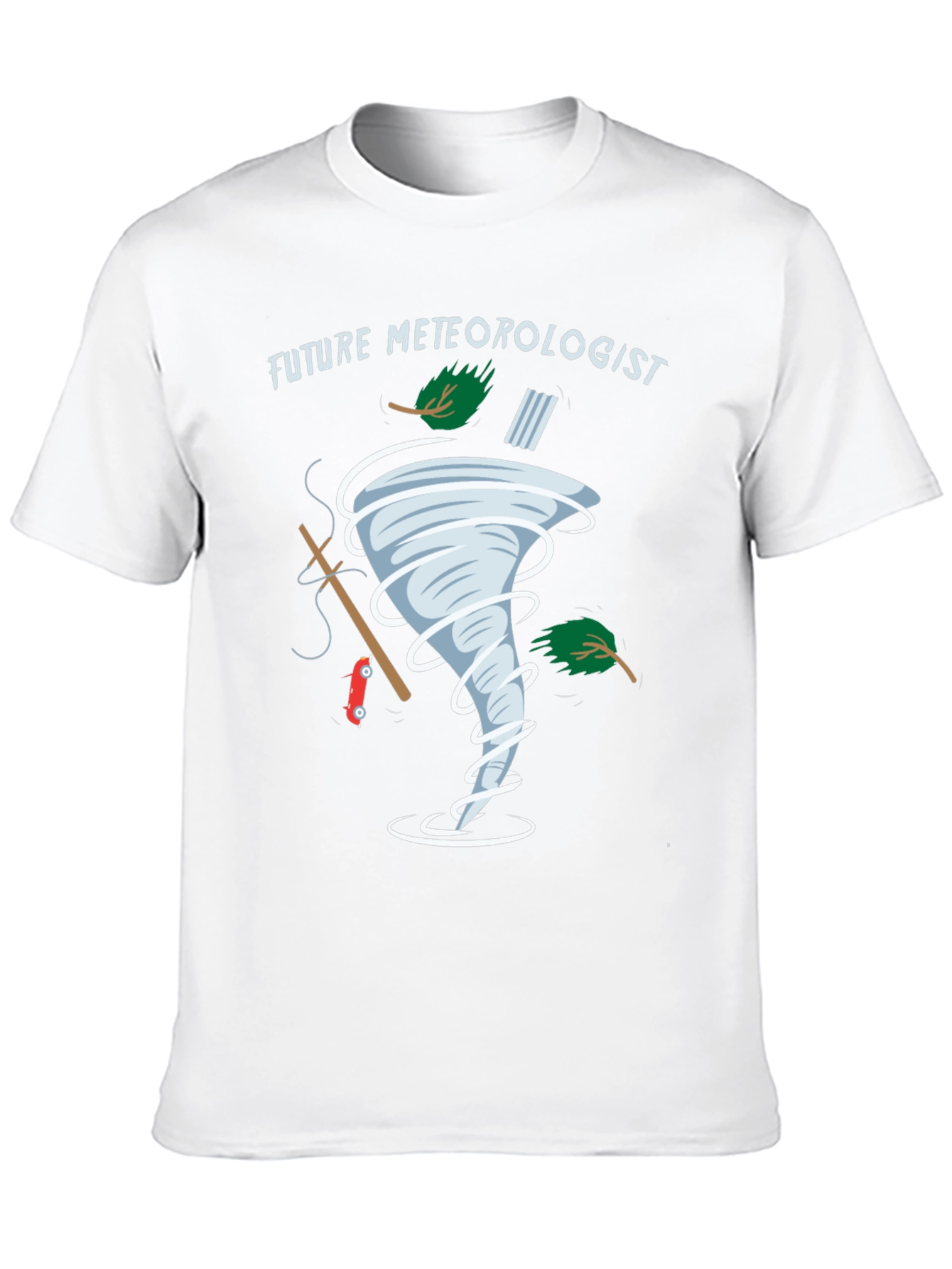 Black Future Meteorologist Tornado Graphic Tee view 10