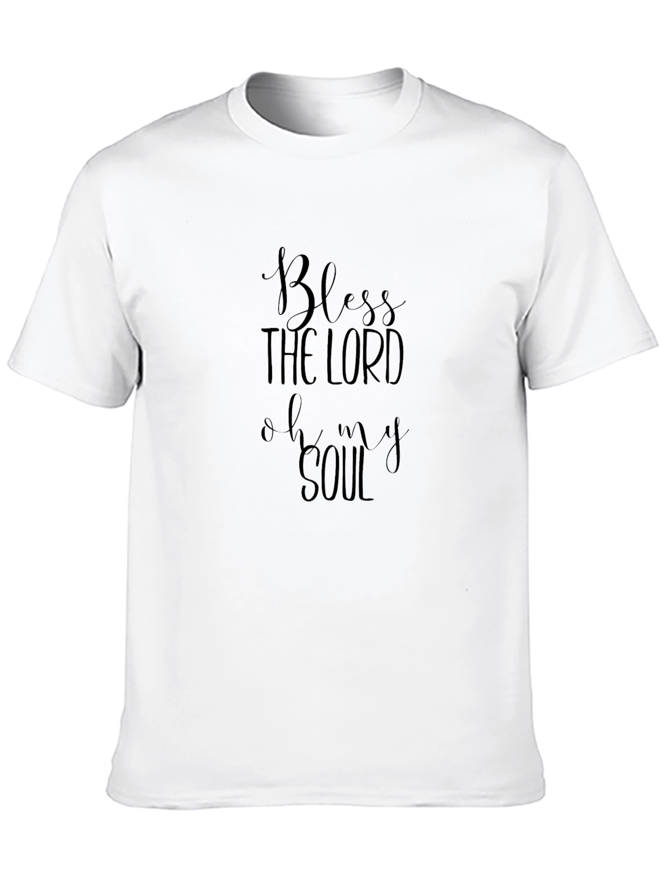 Black Bless the Lord Graphic Tee - Black view 10