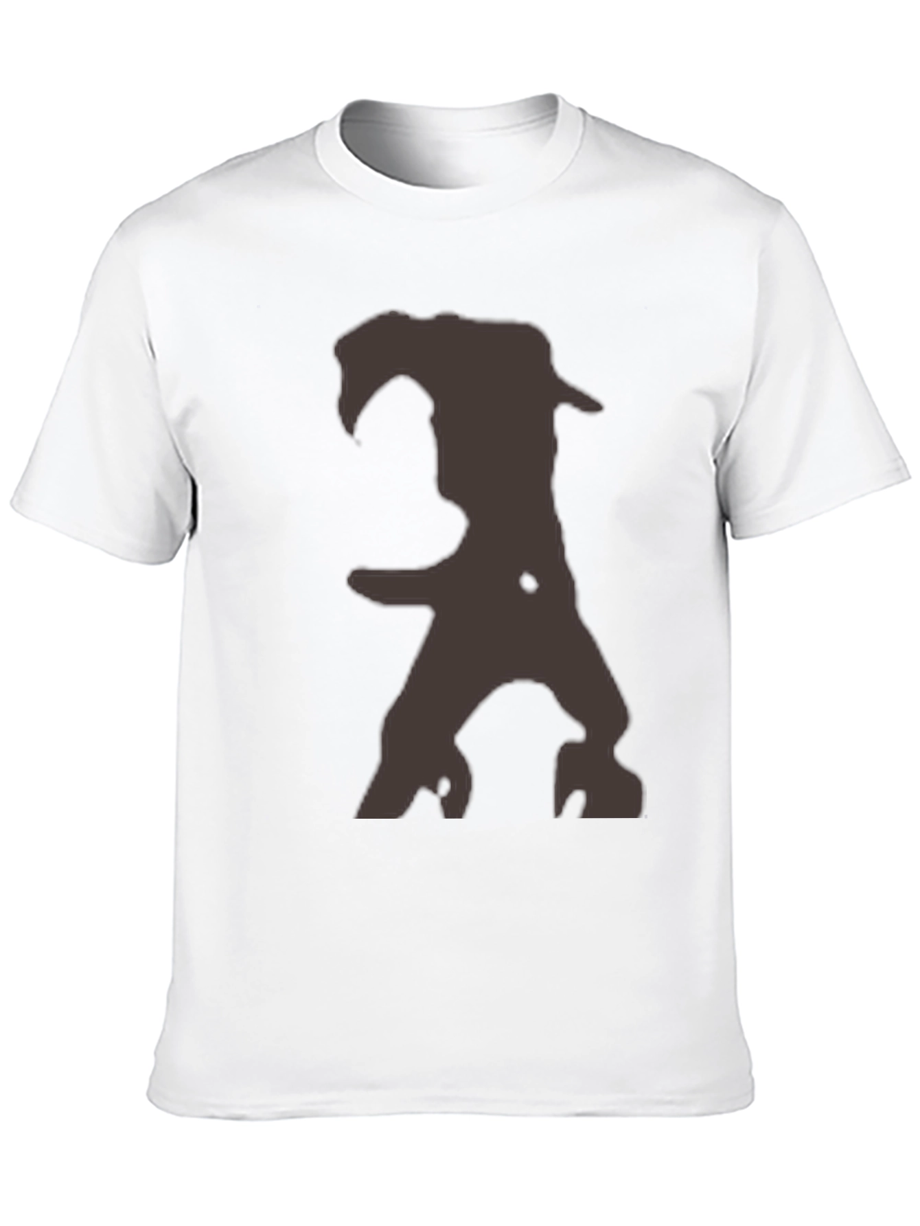 Black Men's Graphic Print Crew Neck T-Shirt - Black view 10