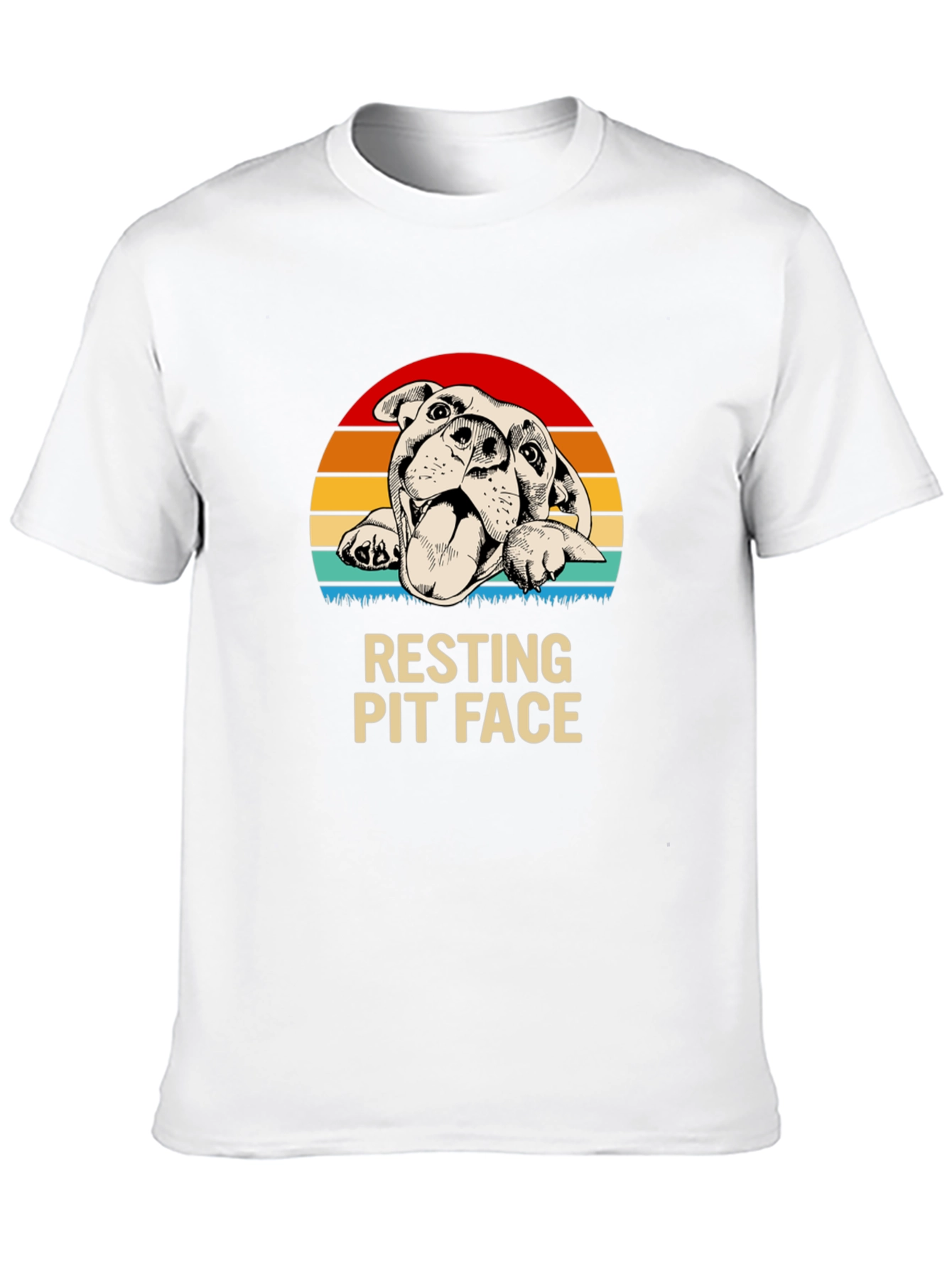 Black Resting Pit Face Graphic Tee view 10