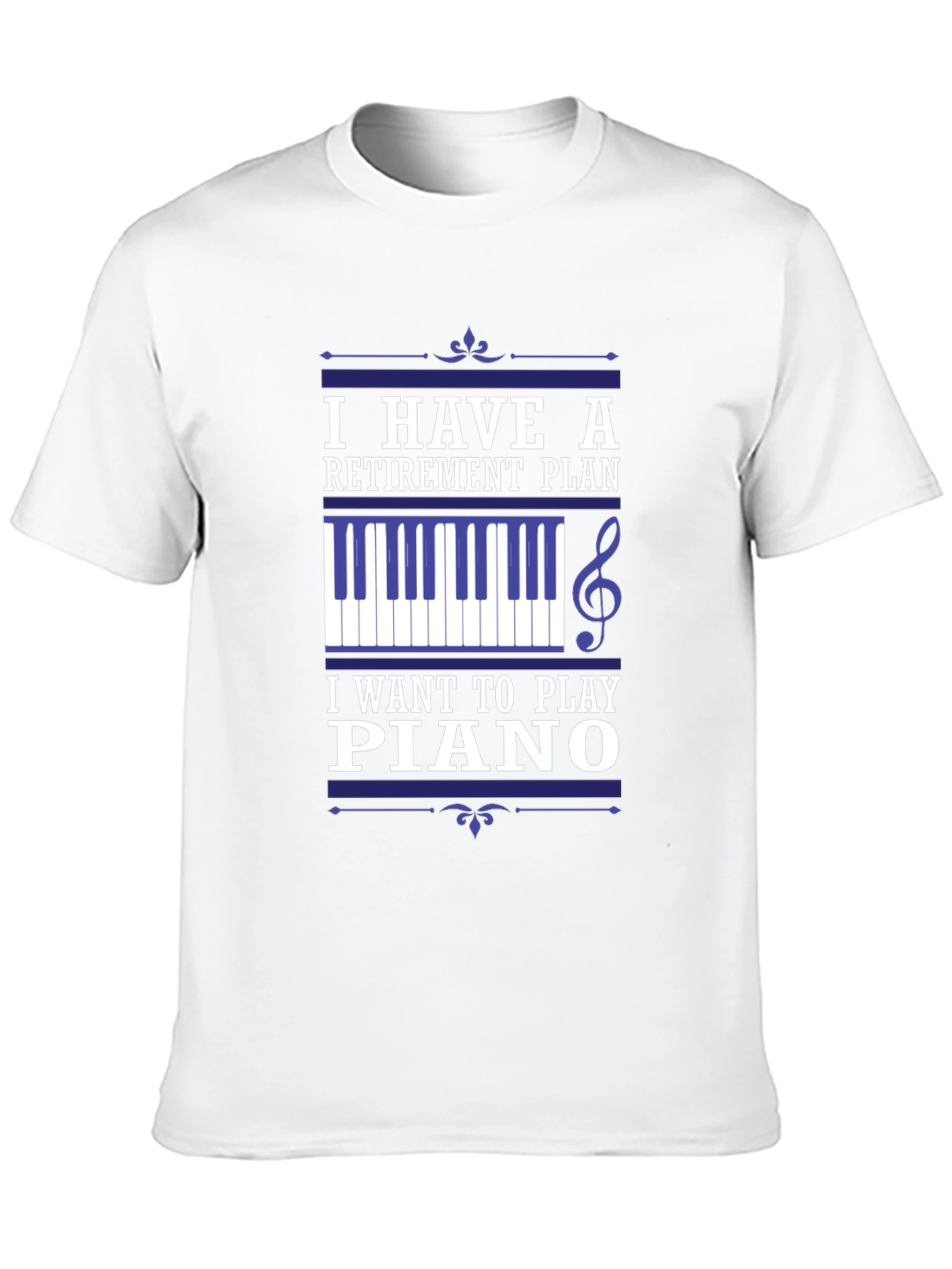 Black Retirement Plan Piano T-Shirt - Musician Gift view 10