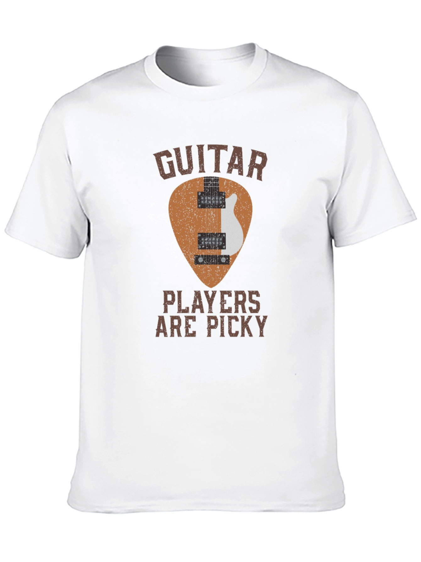 Black Guitar Players Picky T-Shirt - Music Lover Tee view 10