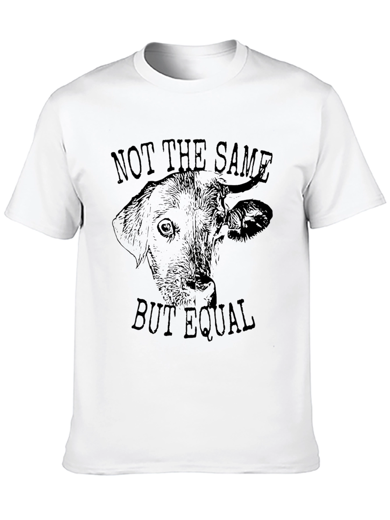 Black Not The Same But Equal Graphic T-Shirt view 10
