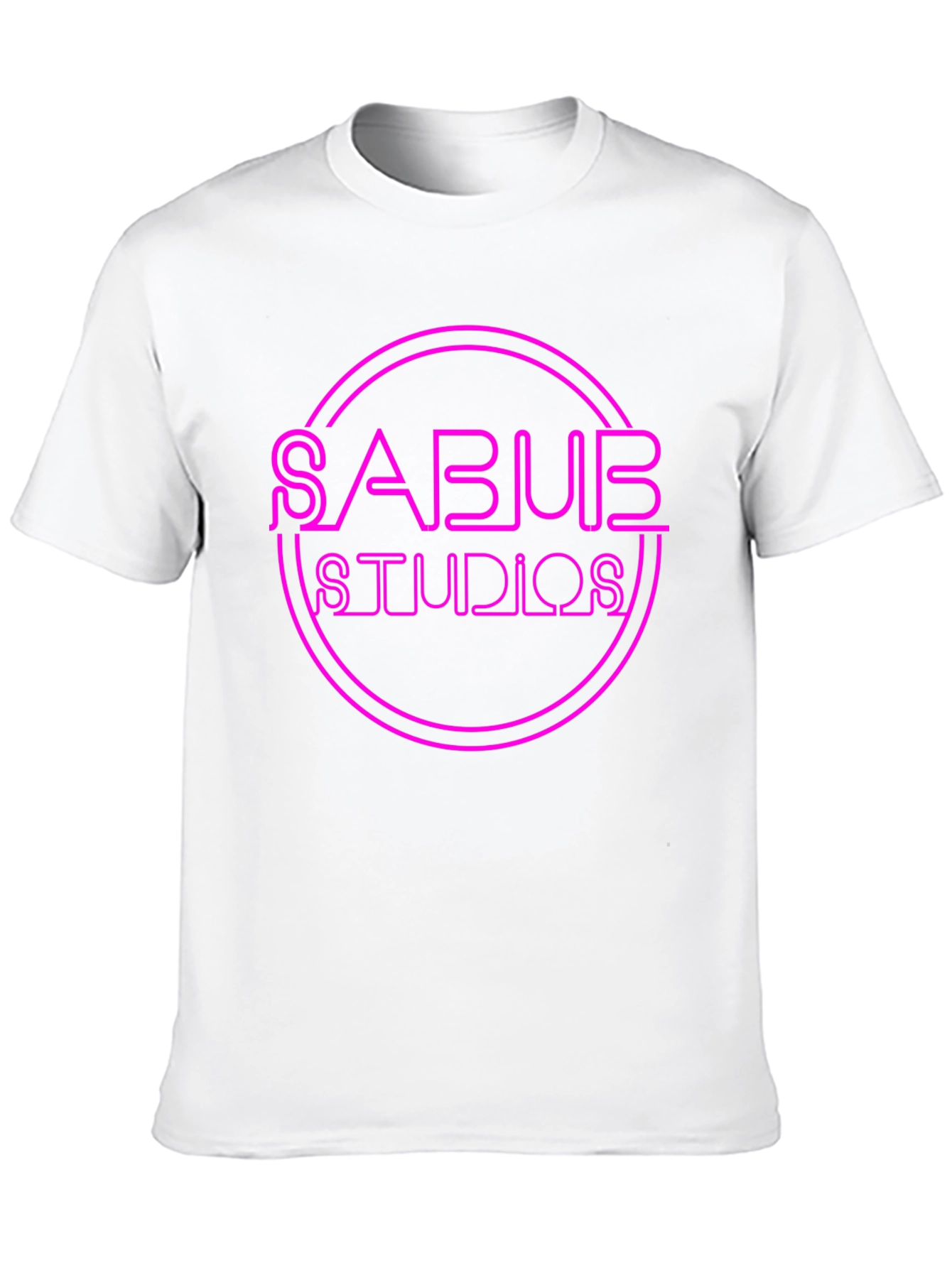 Black SABUB Studios Graphic Tee - Bold Neon Design view 10