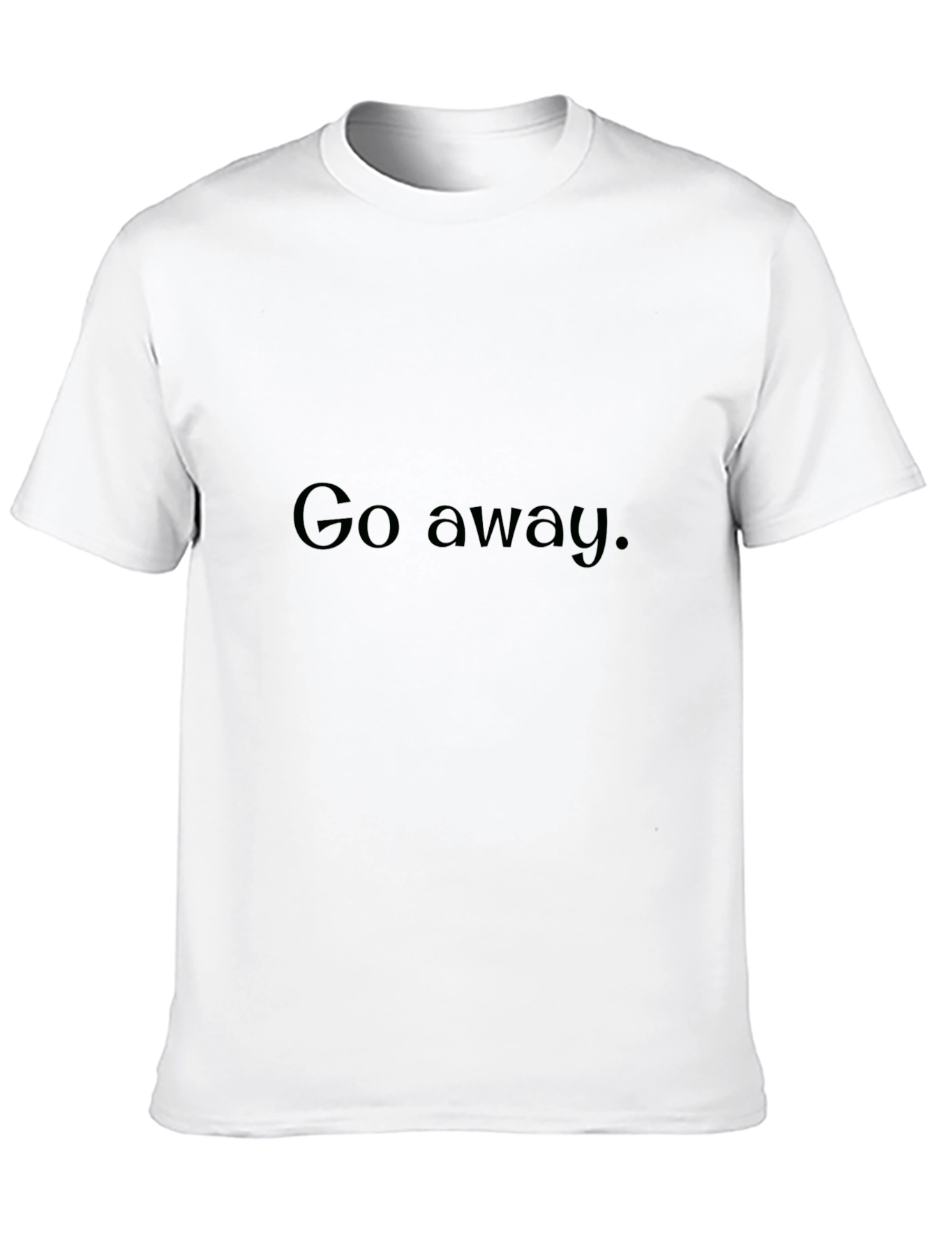 Black Go Away Graphic T-Shirt - Black Casual Tee view 10