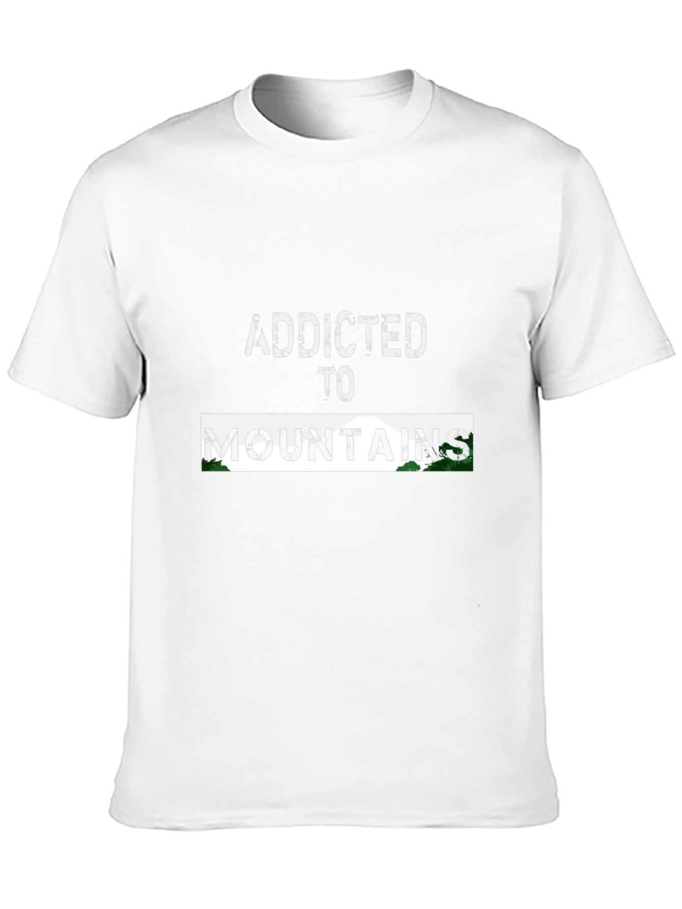 Black Addicted to Mountains Graphic Tee - Black view 10
