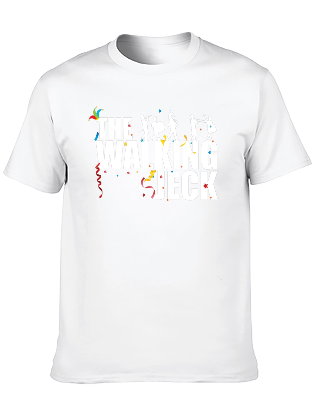 Black The Walking Jeck Band Fan T-Shirt view 10