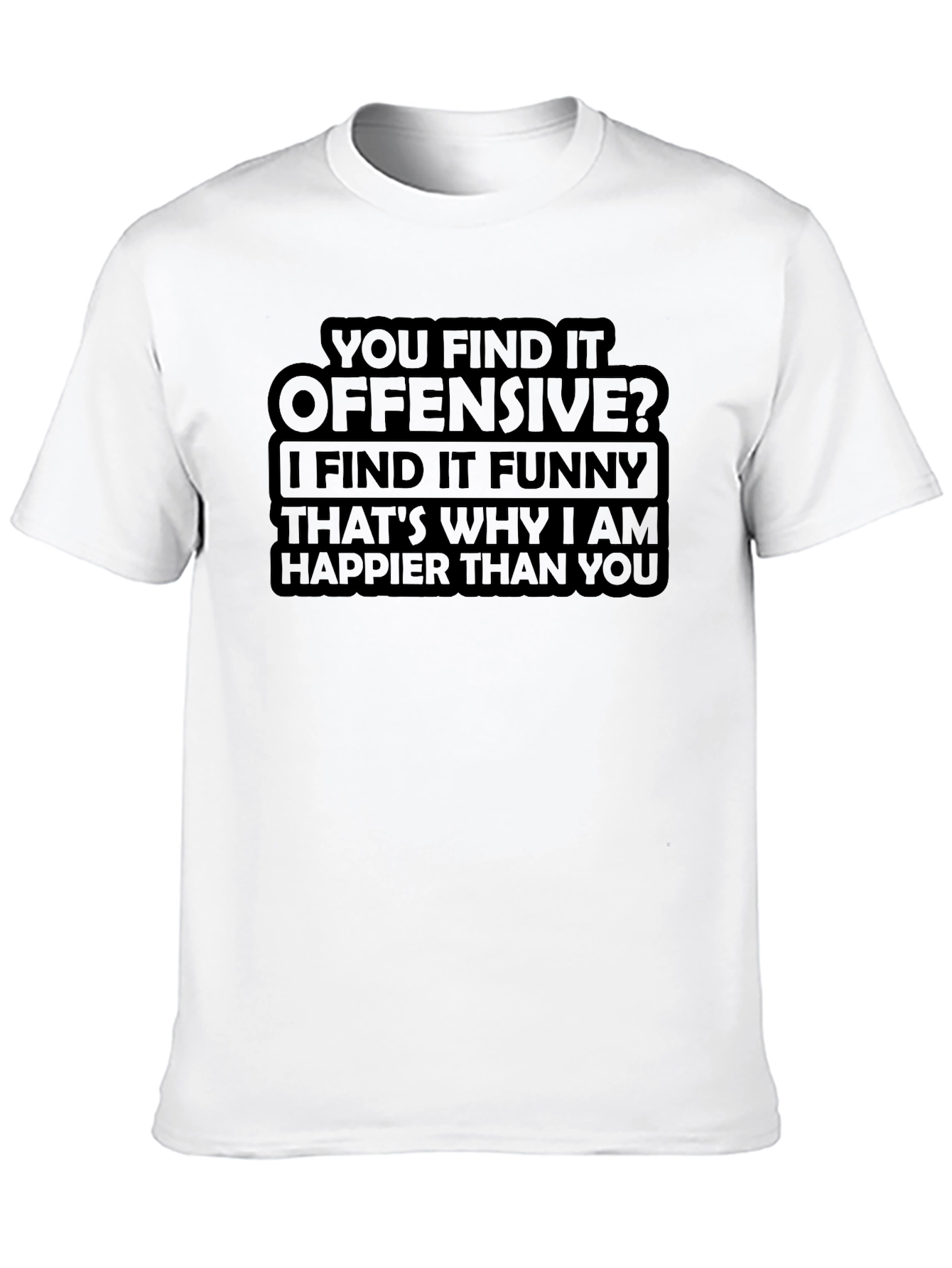 Black Offensive Humor T-Shirt: Funny Graphic Tee view 10