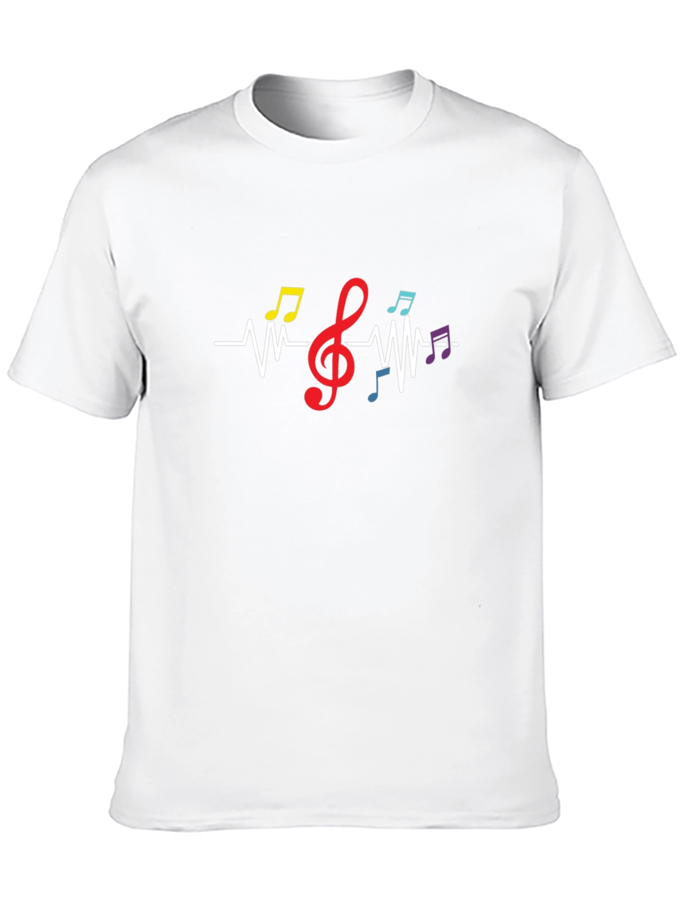 Black Music Lover Heartbeat T-Shirt view 10