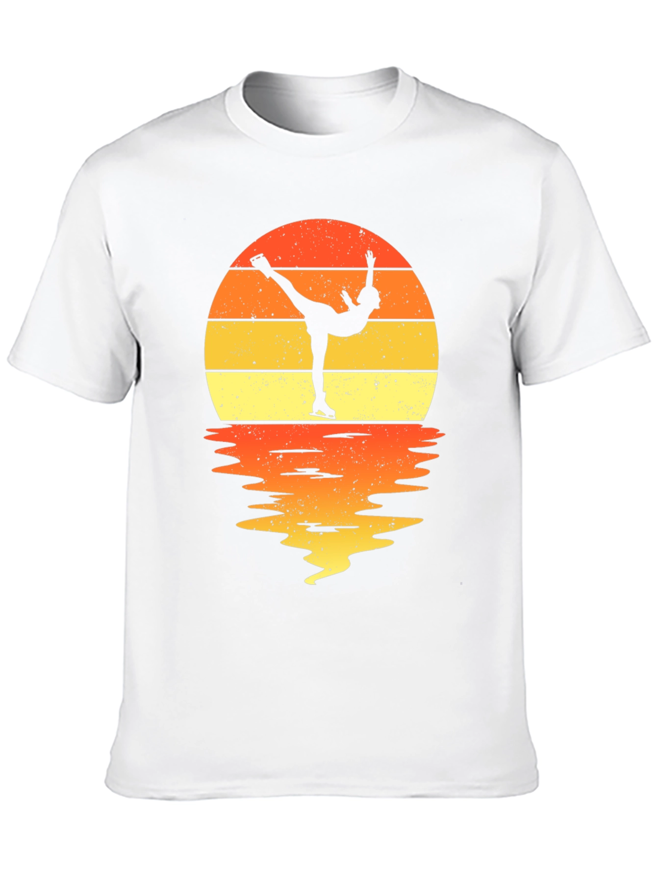 Black Figure Skater Sunset Graphic Tee view 10