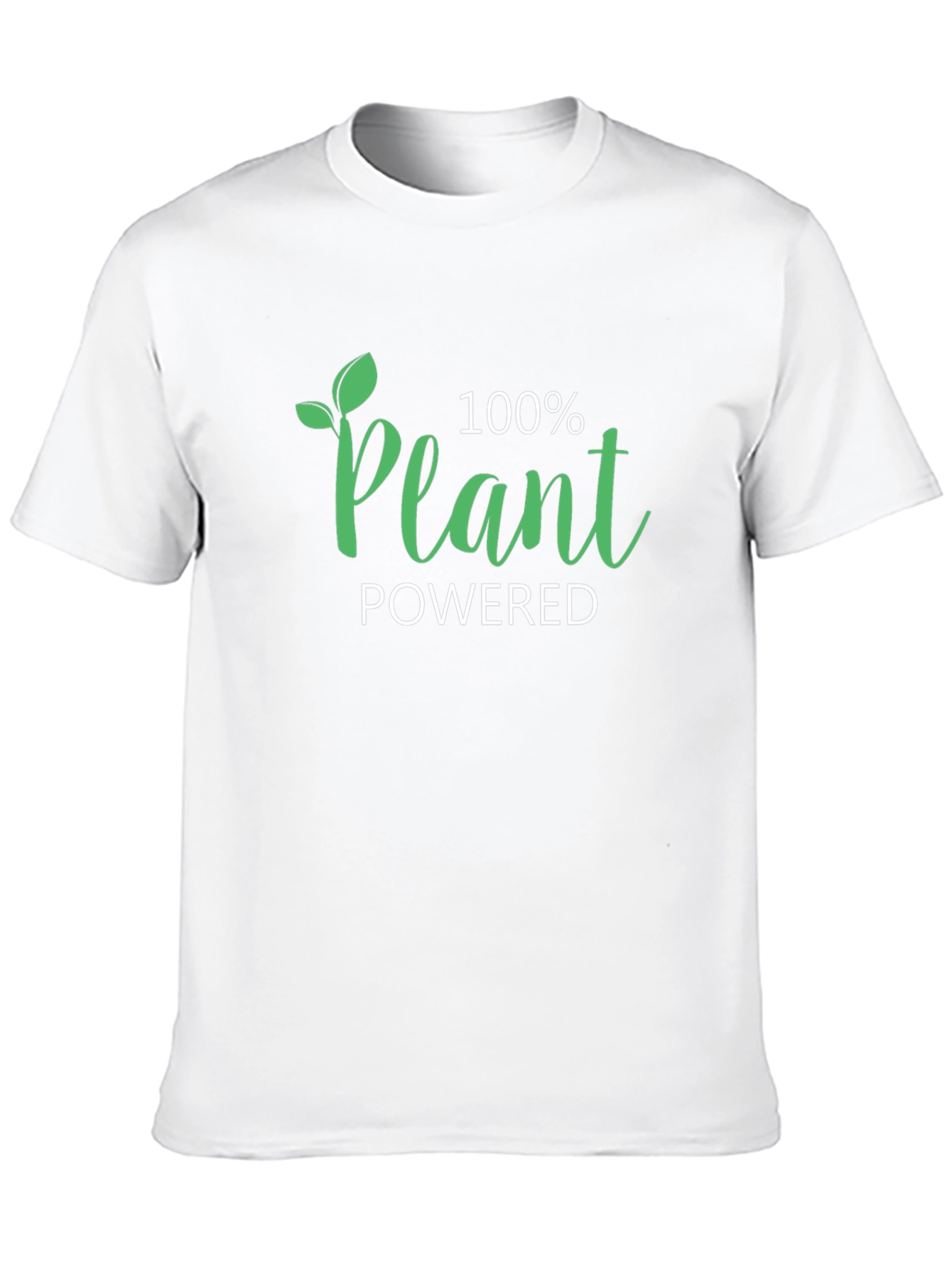 Black Plant Powered Vegan T-Shirt view 10