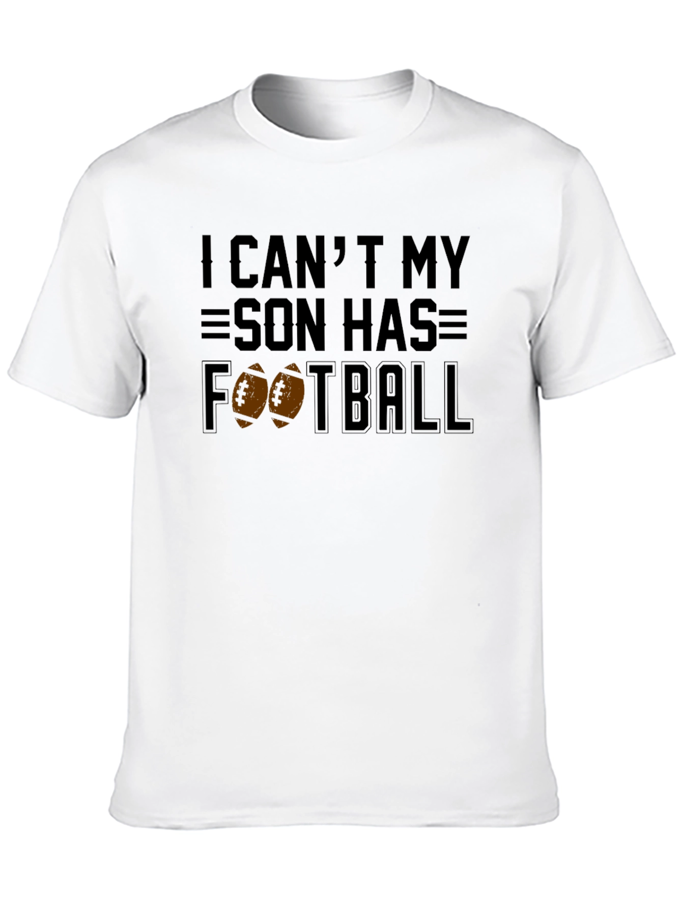 Black Son's Football T-Shirt - Dad's Game Day Tee view 10