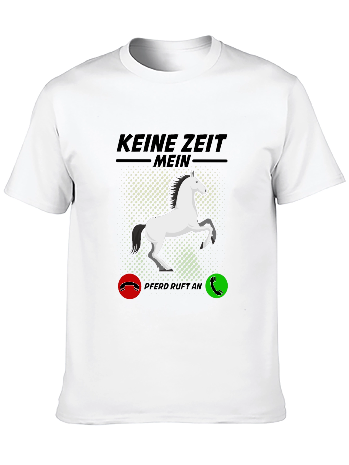 Black Horse Lover T-Shirt - Keine Zeit Mein Pferd Ruft An view 10