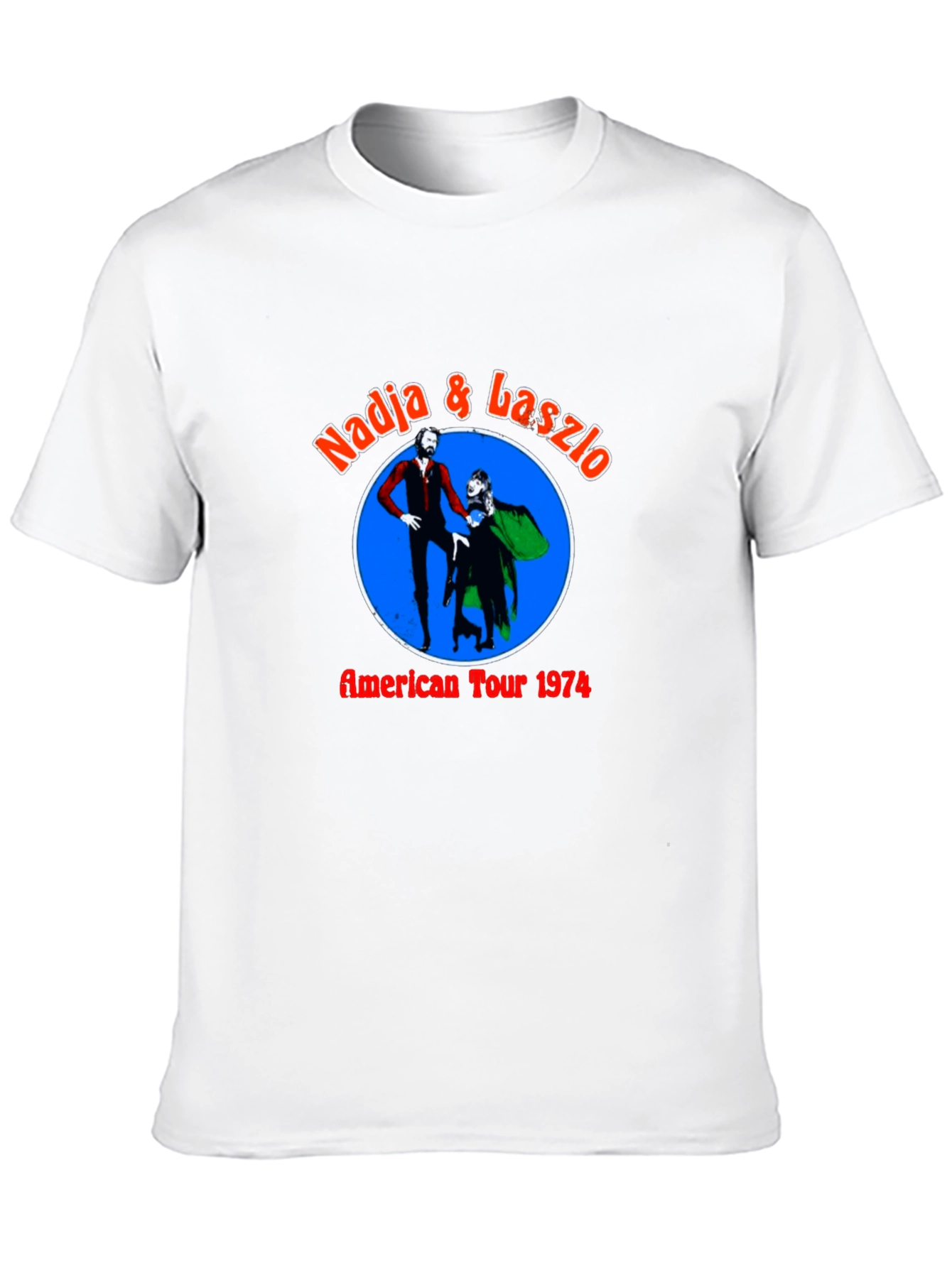 Black Nadja & Laszlo American Tour 1974 Black T-Shirt view 10