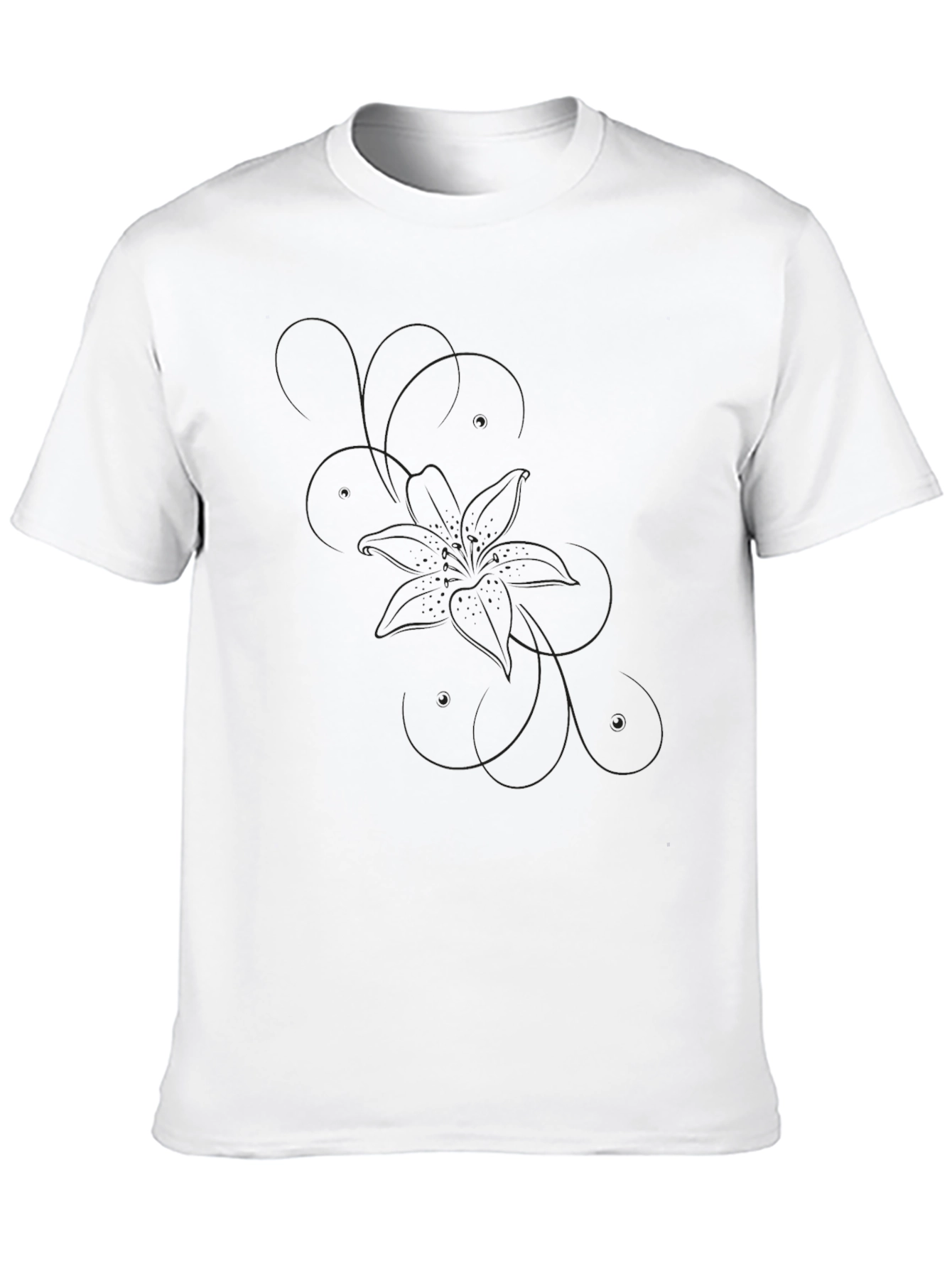 Black Plain Black T-Shirt - Men's Casual Wear view 10