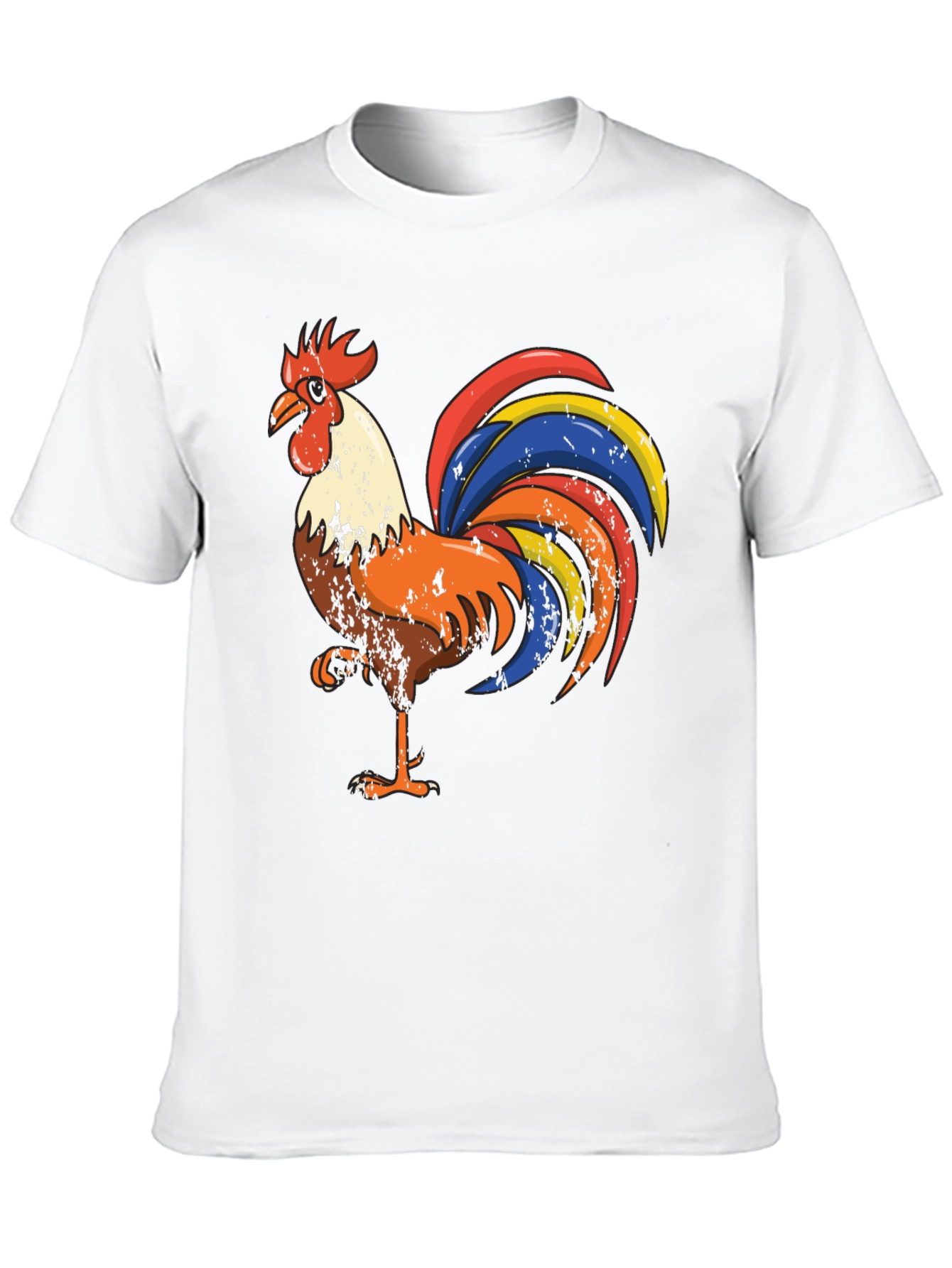 Black Rooster Graphic Tee - Men's Black T-Shirt view 10