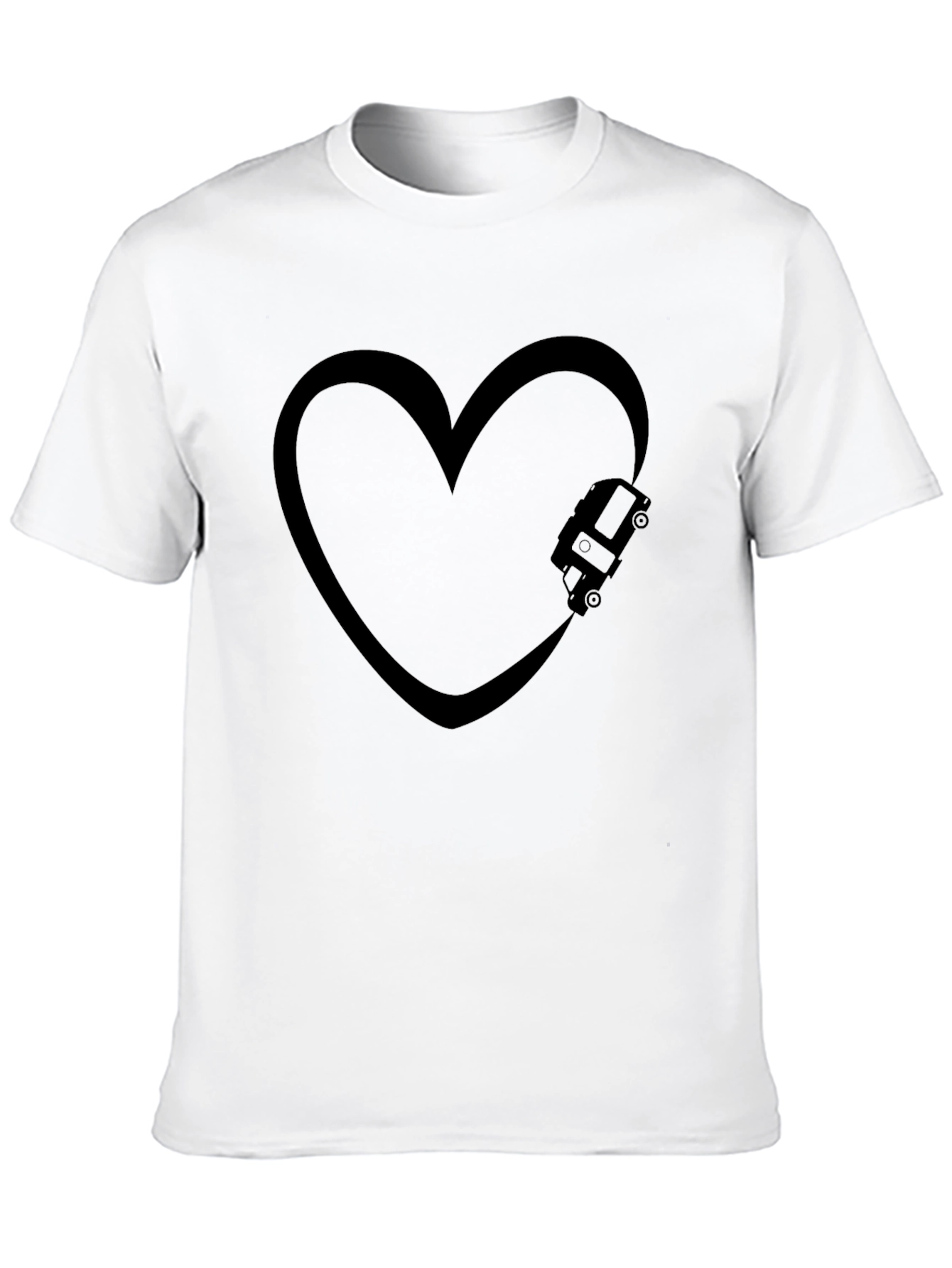 Black Love Van Black T-Shirt view 10