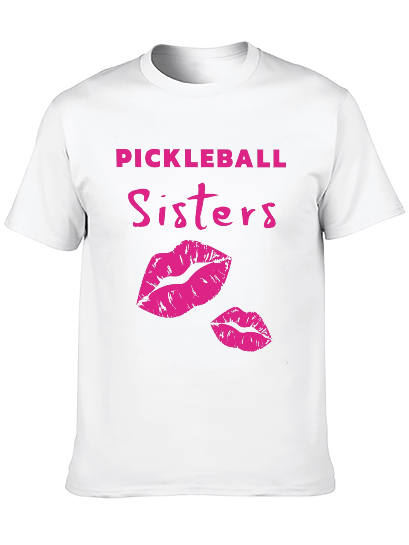 Black Pickleball Sisters Graphic T-Shirt view 10