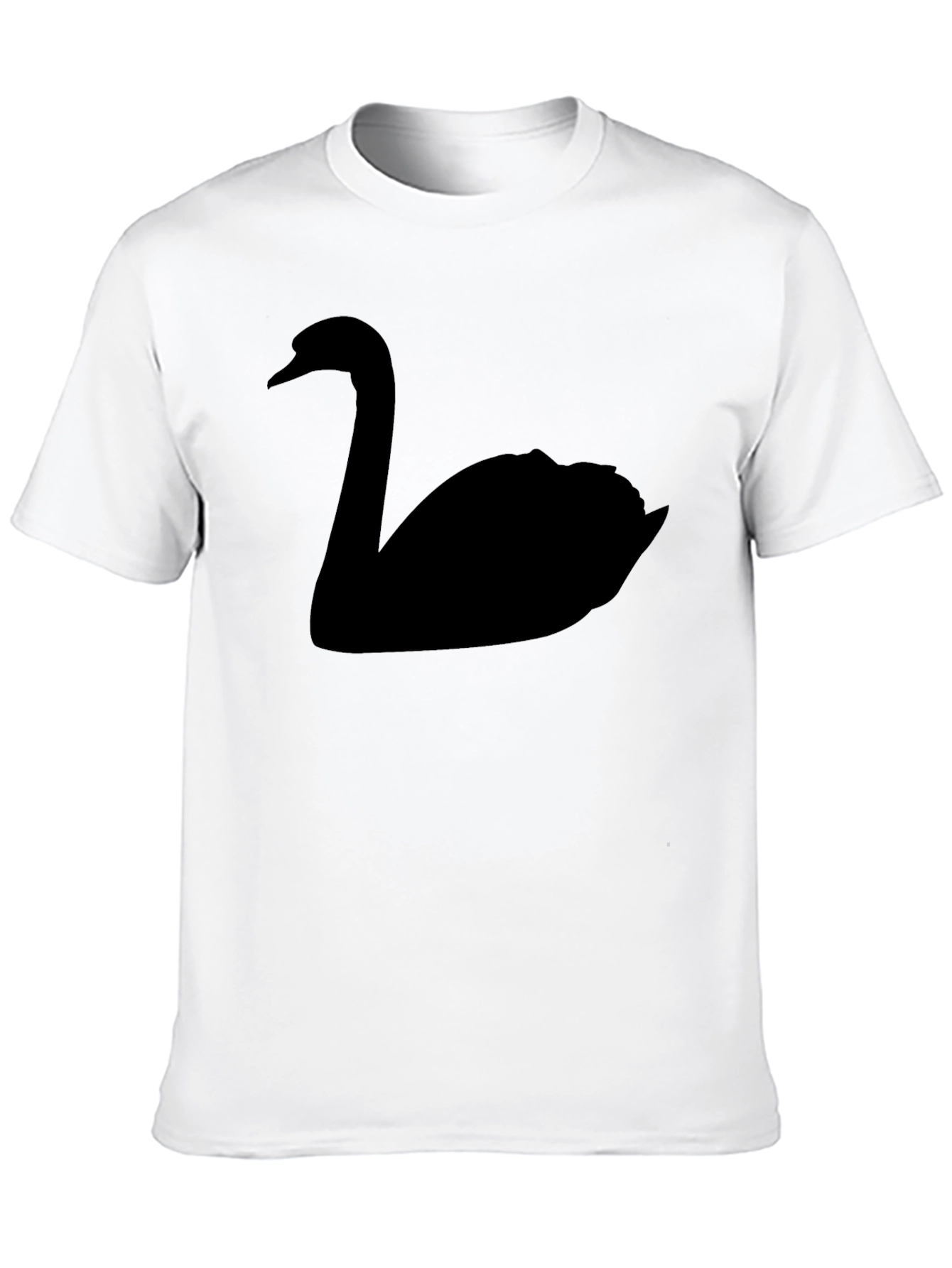 Black Black Swan Graphic T-Shirt - Unique Animal Design view 10