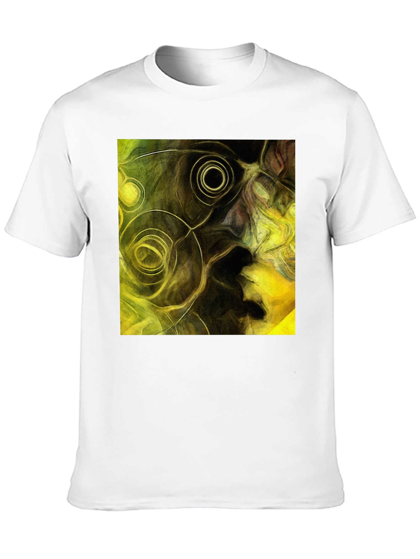 Black Abstract Art Black T-Shirt view 10