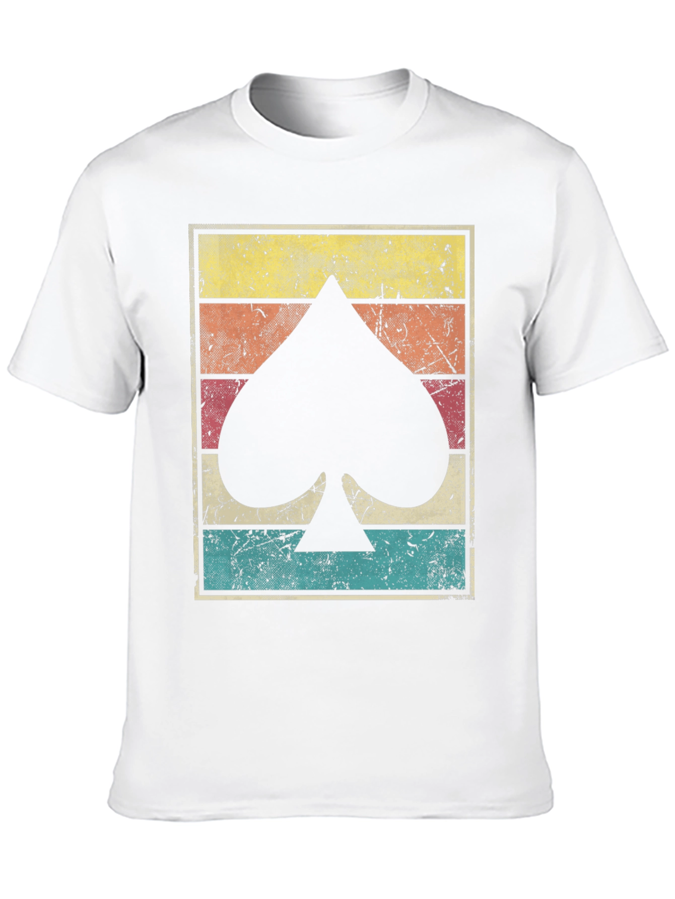 Black Retro Spade Card Graphic Tee view 10