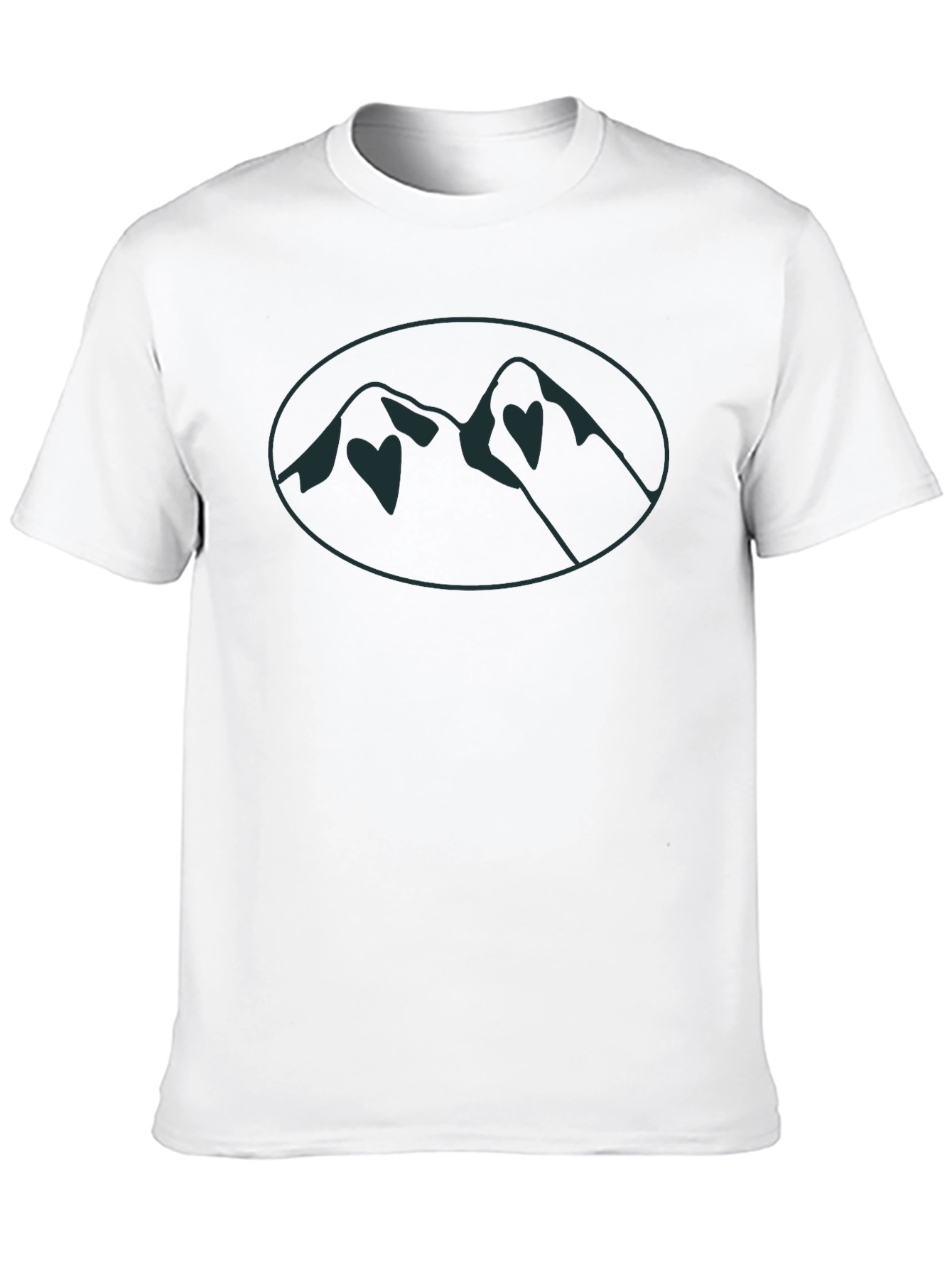 Black Mountain Peak Graphic Tee - Black Casual Shirt view 10