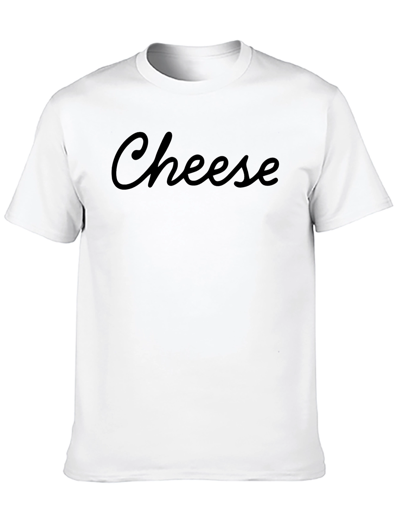 Black Cheese Graphic Tee - Funny Food T-Shirt view 10