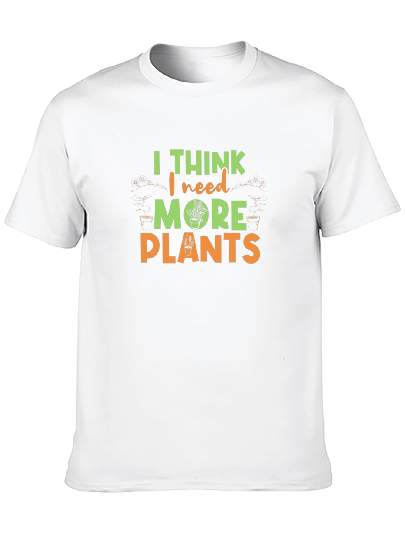 Black I Think I Need More Plants Graphic Tee view 10