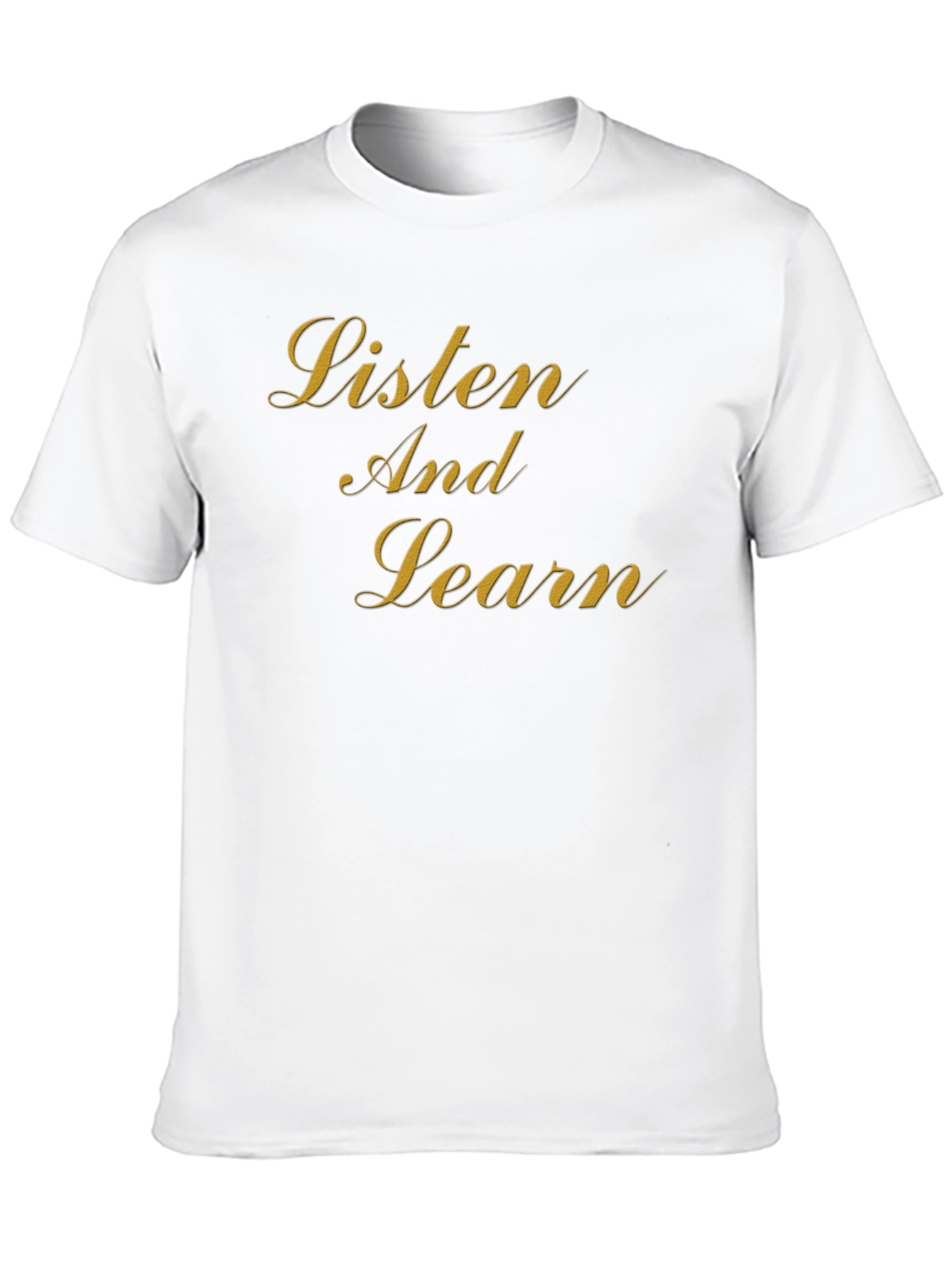 Black Listen and Learn Graphic Tee - Trendy Casual Style view 10