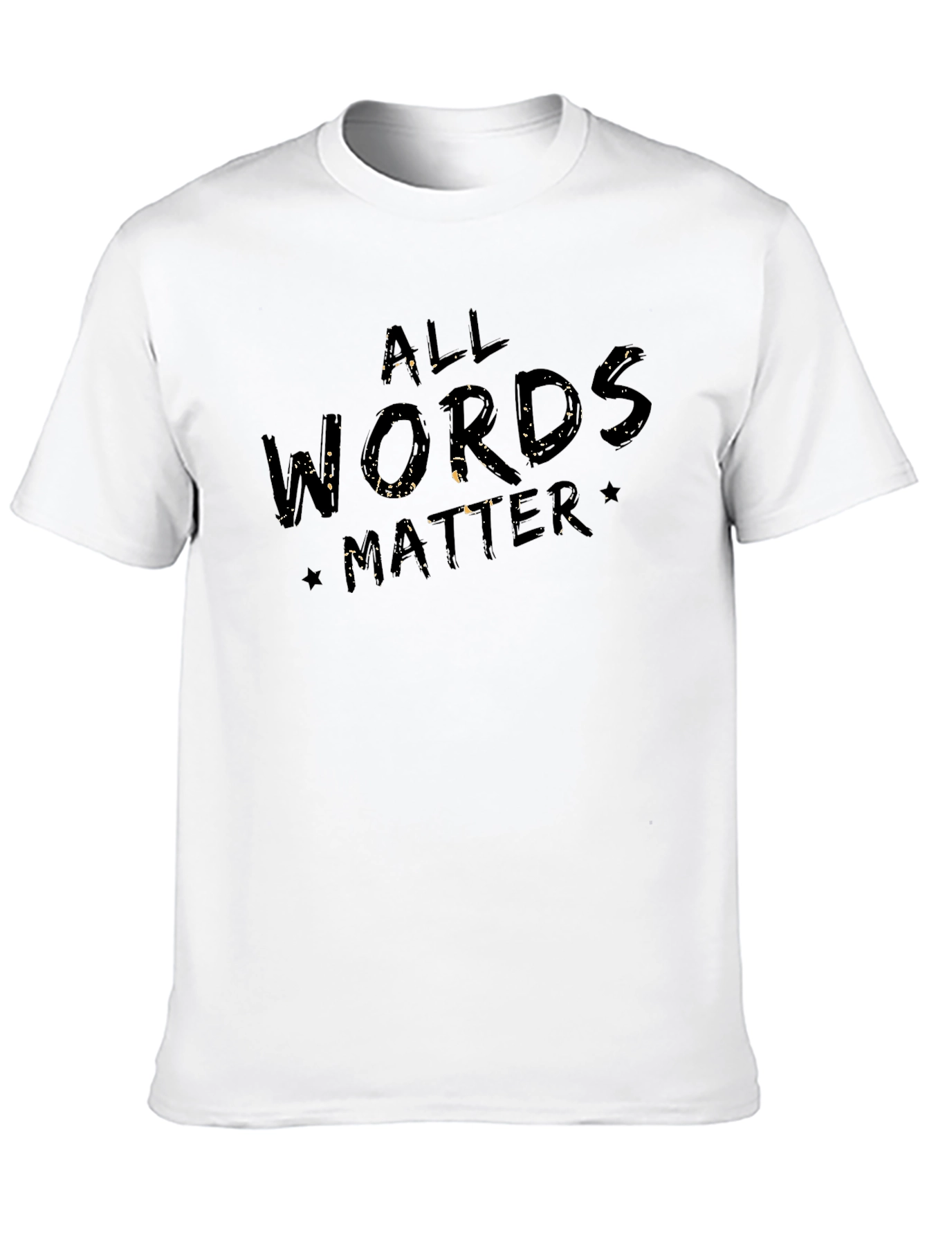 Black All Words Matter Graphic T-Shirt view 10