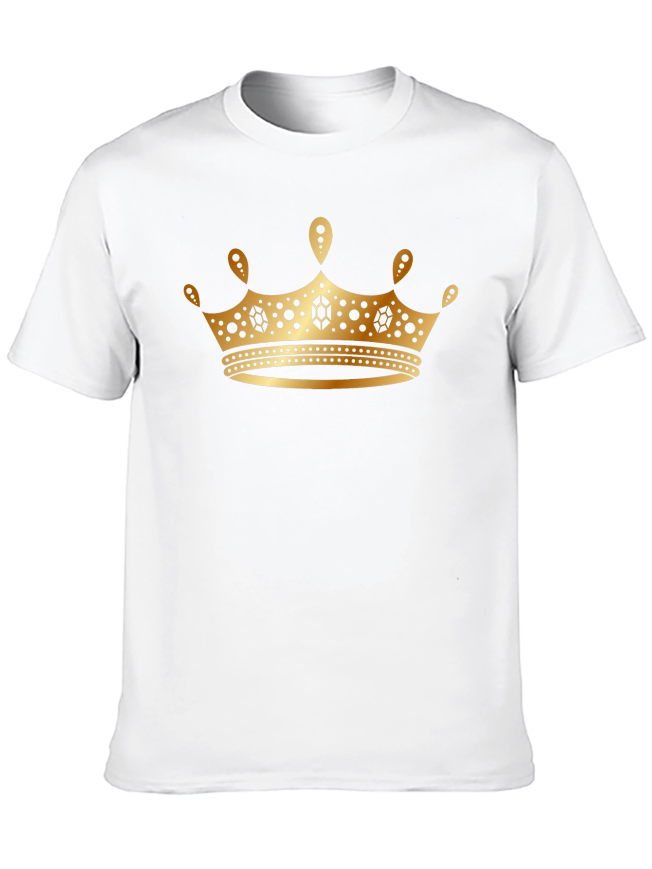Black Gold Crown Graphic Black T-Shirt view 10