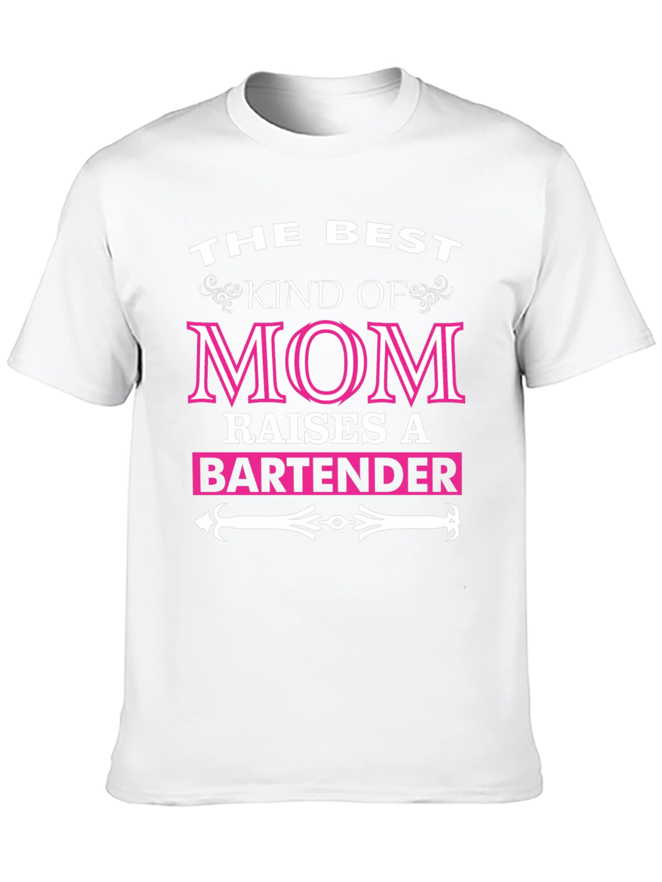 Black Best Kind of Mom Bartender T-Shirt view 10
