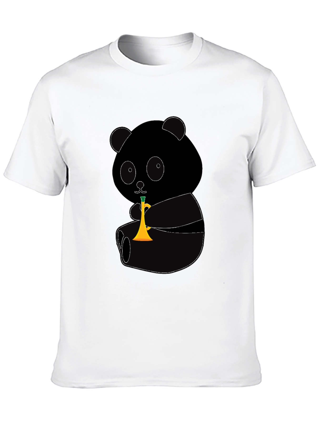Black Panda Trumpet Graphic T-Shirt view 10