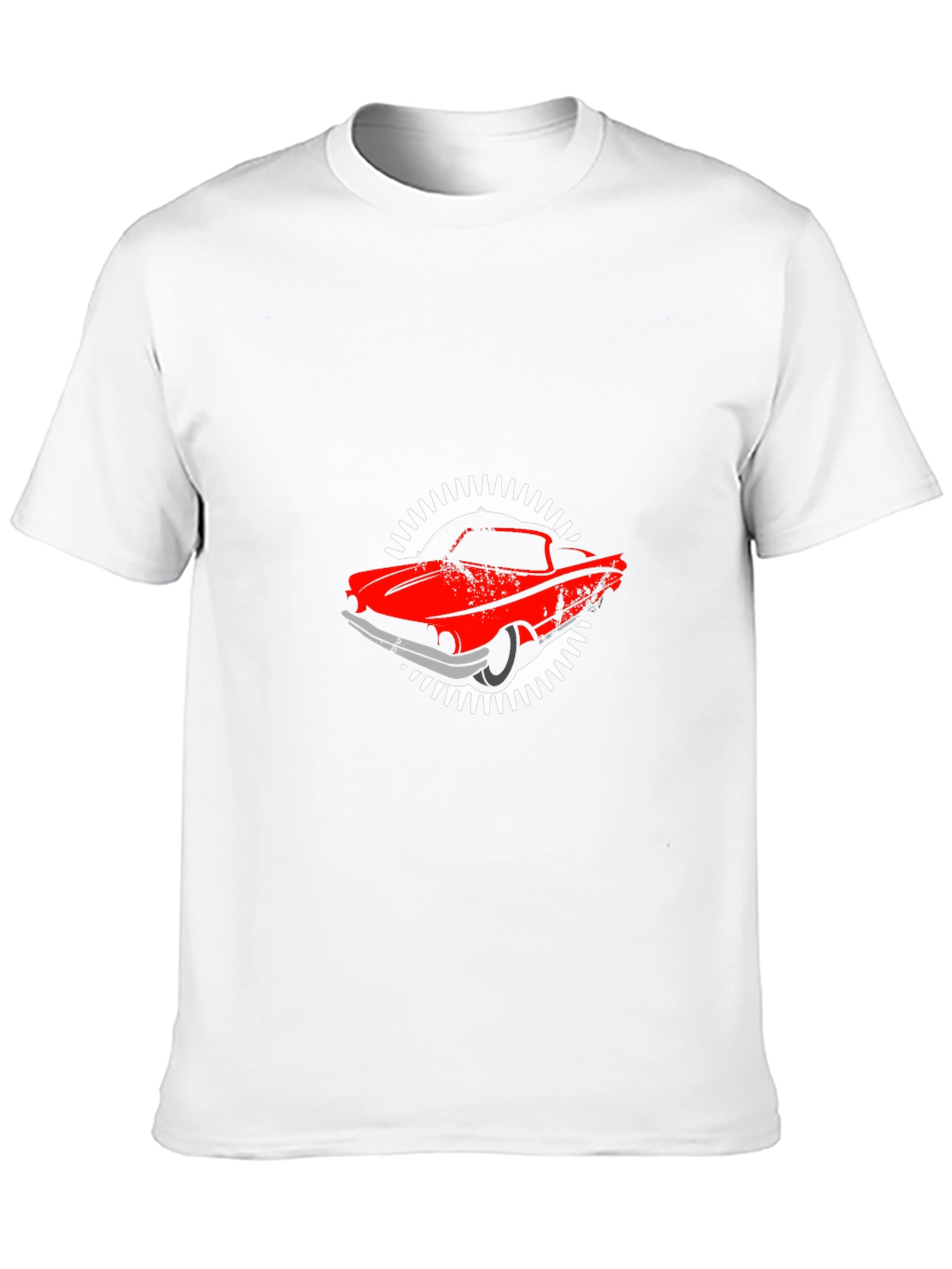 Retro Car Graphic Black T-Shirt - 10