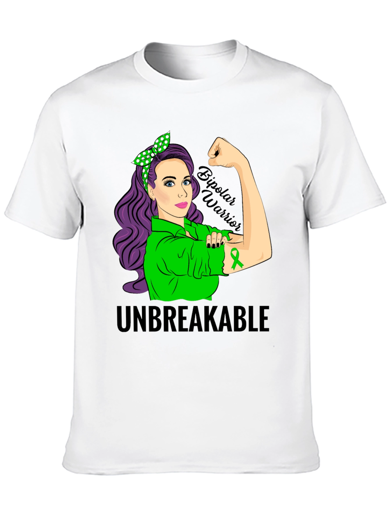 Unbreakable Bipolar Warrior Awareness T-Shirt - 10