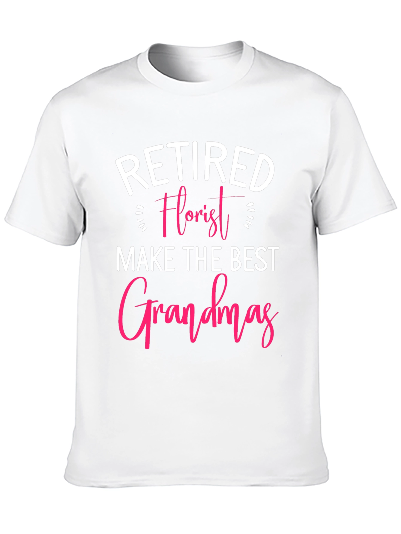 Black Retired Florist Grandma T-Shirt view 10