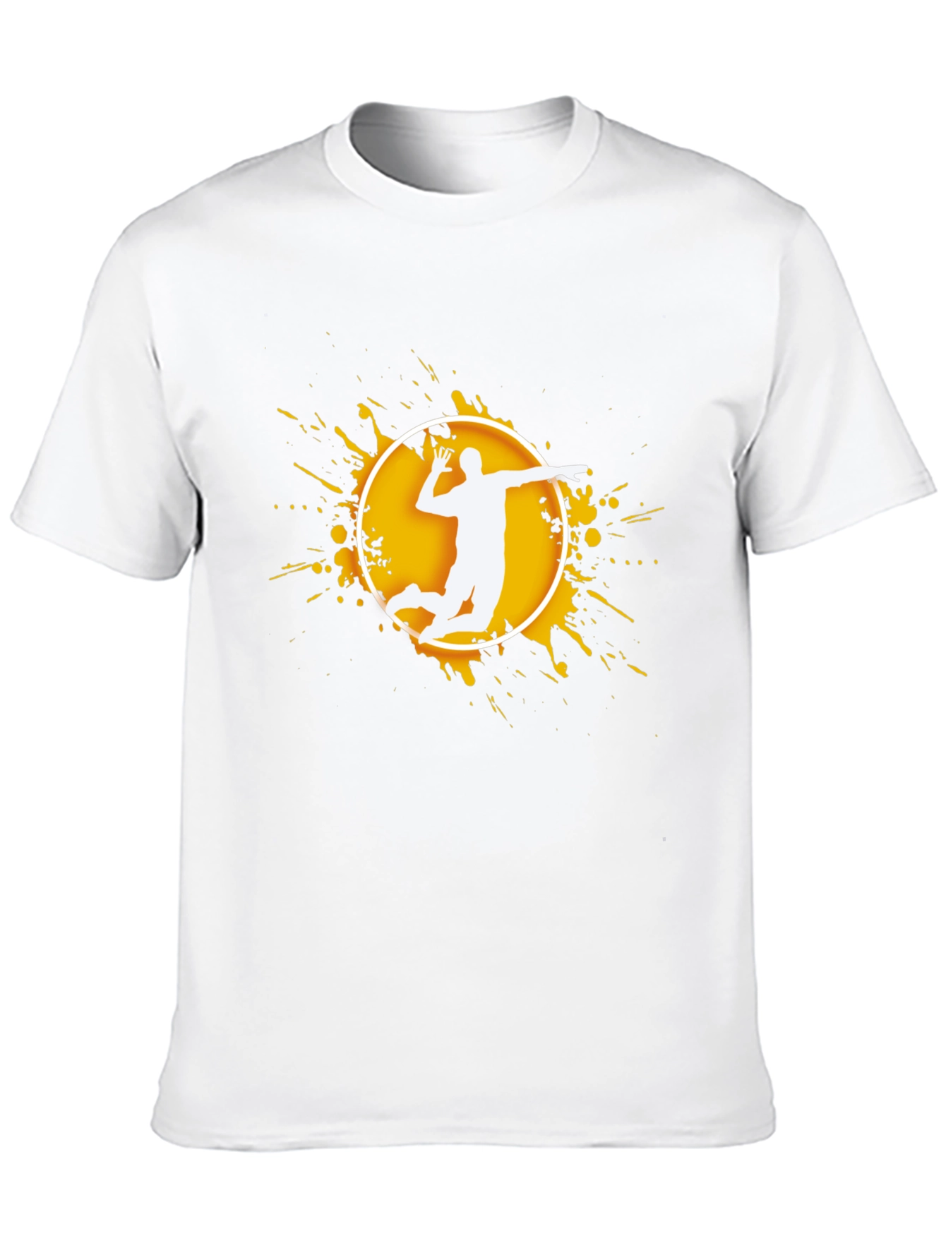 Black Volleyball Player Graphic T-Shirt view 10