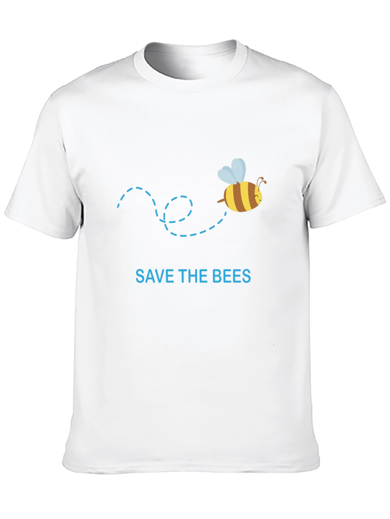 Black Save the Bees Graphic Tee - Black Cotton T-Shirt view 10